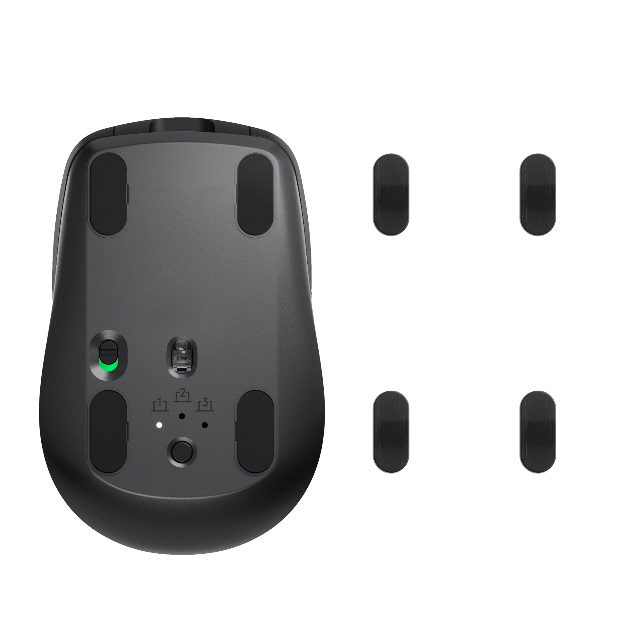 Náhradní nožičky na myš pro Logitech MX Anywhere 3 Computer Mouse Skates Sticker kwmobile - černá