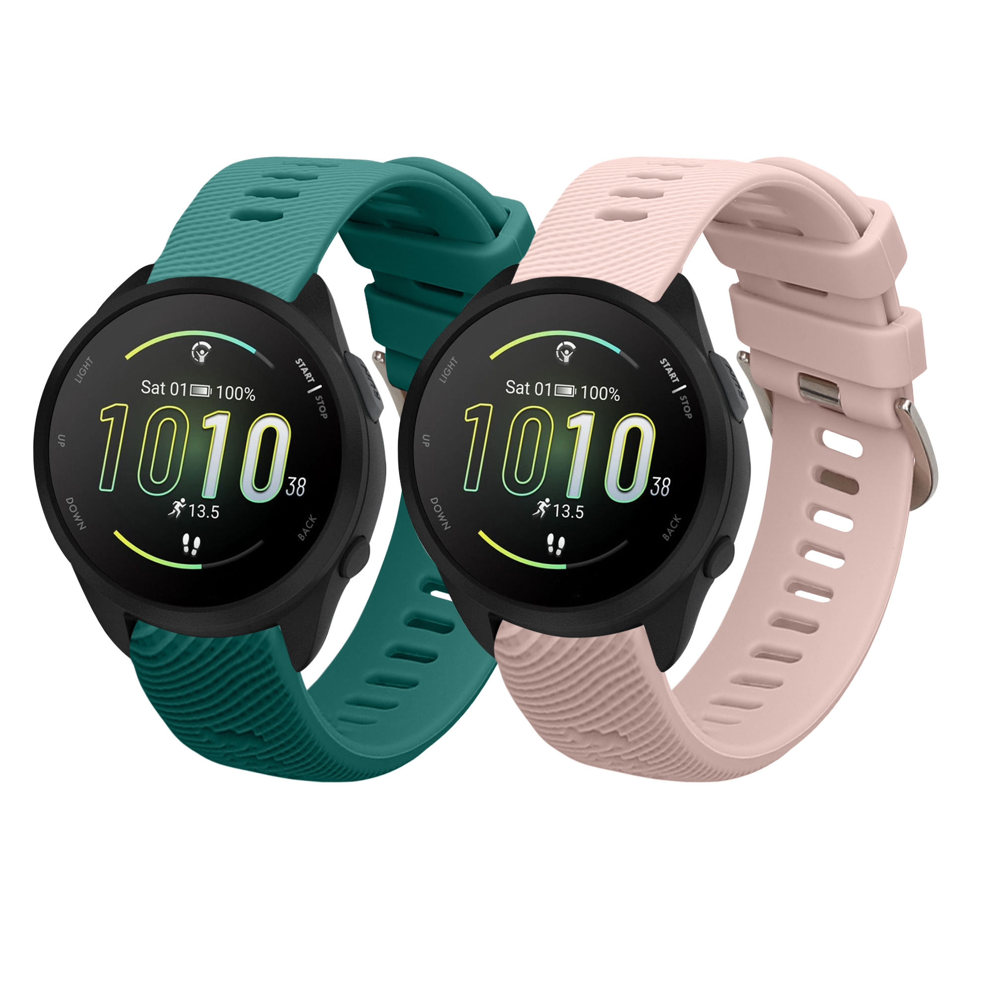 Řemínek Garmin Forerunner 165 / 165 Mu kwmobile silikon 2 ks vícebarevná