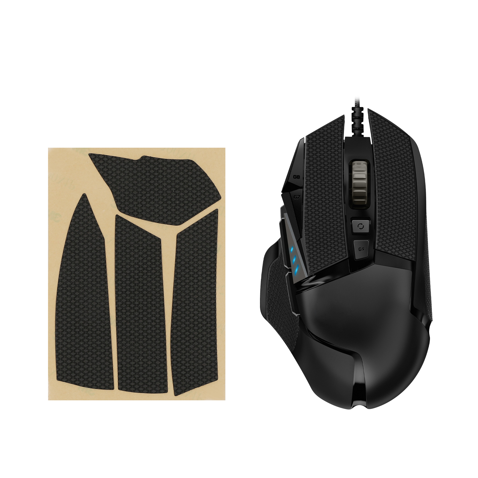 Grip tape ekokůže herní myš Logitech G502 kwmobile černá