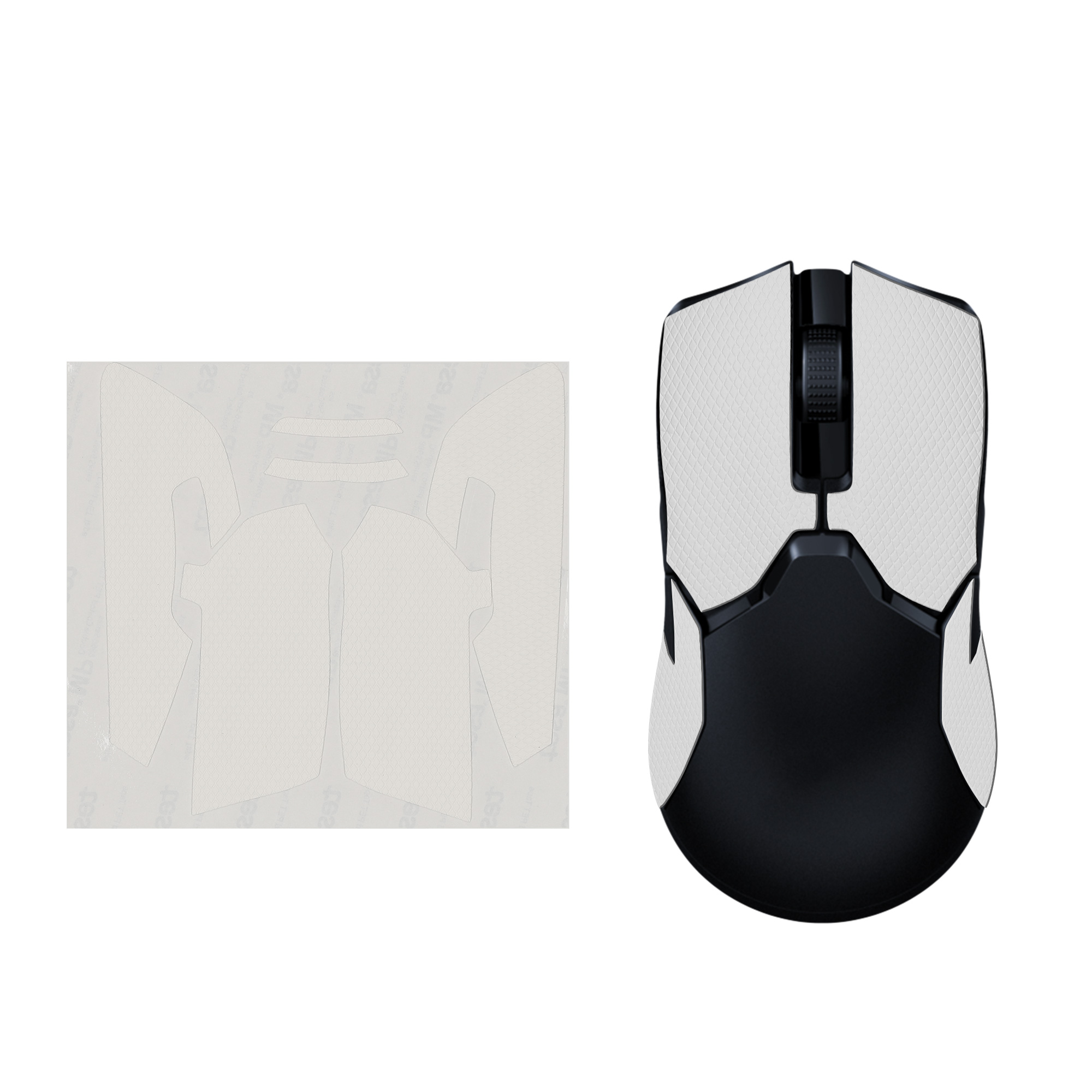Grip tape na myš kwmobile pro Razer Viper Ultimate - bílá