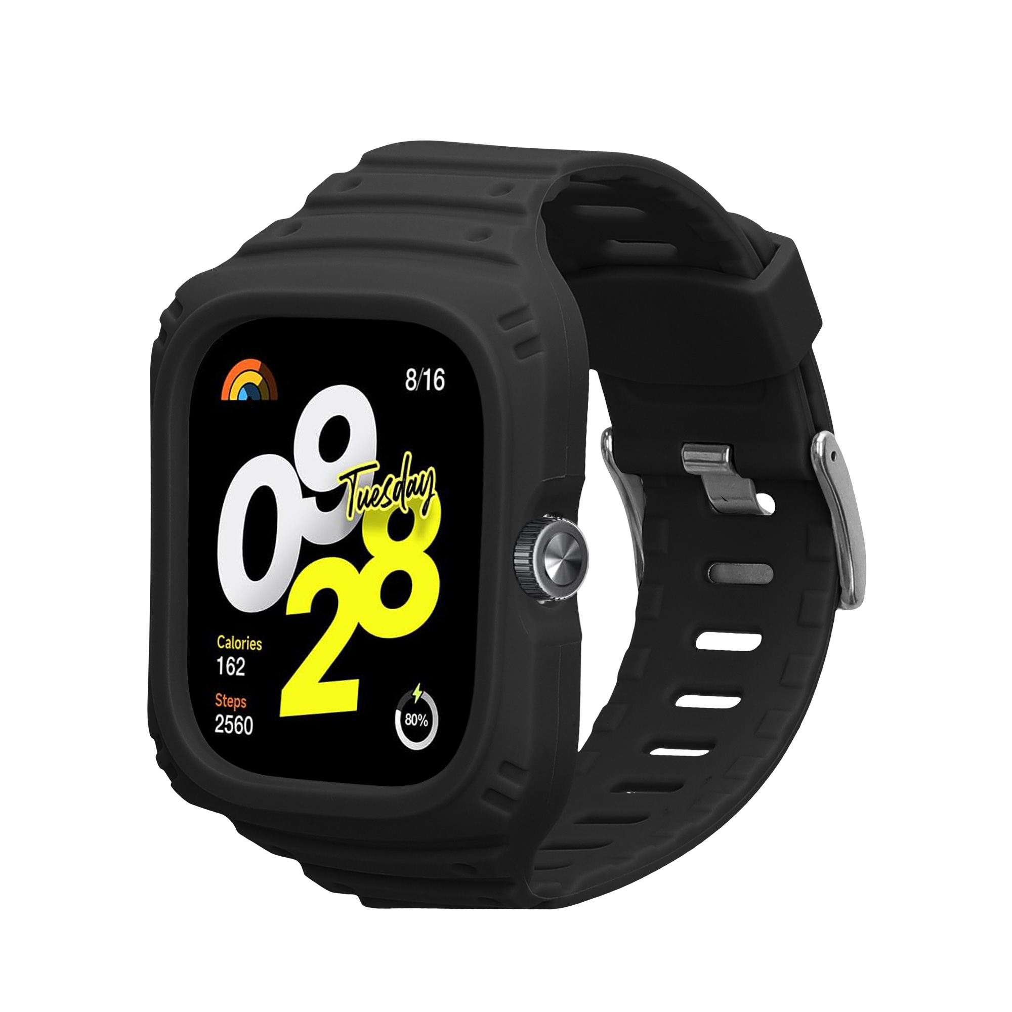 kwmobile řemínek k hodinkám Redmi Watch 4 - černá