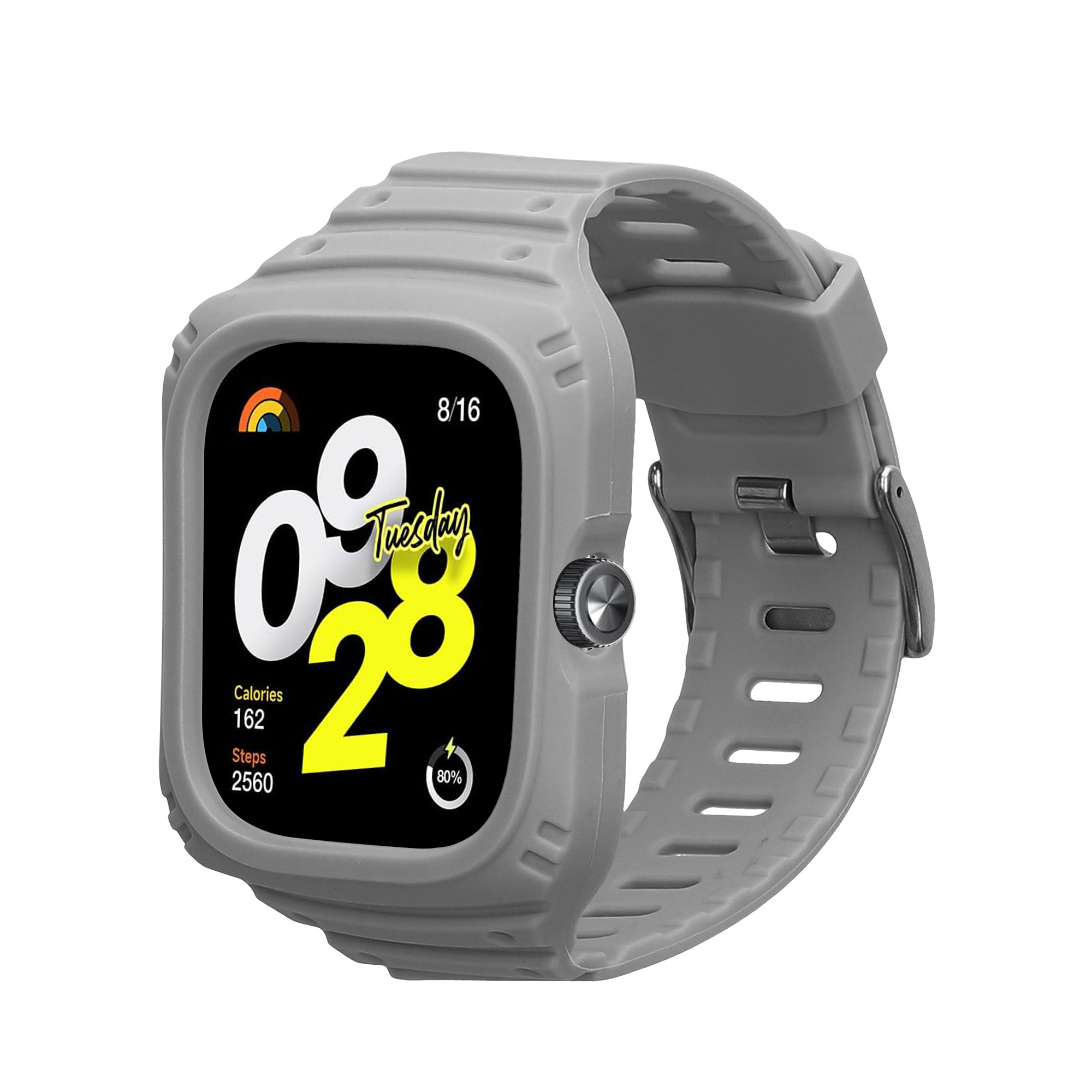 kwmobile řemínek k hodinkám Redmi Watch 4 - šedá