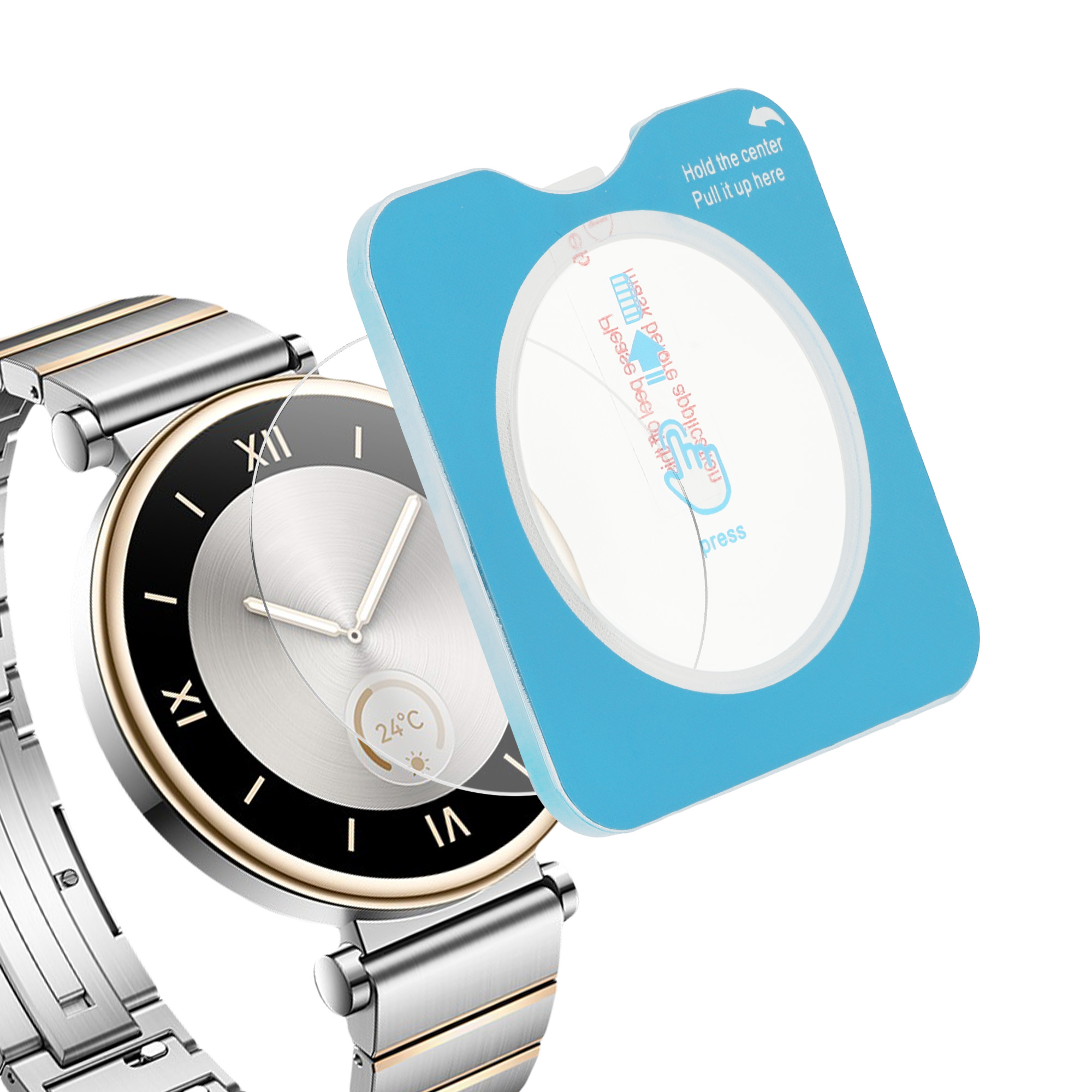 Ochranná fólie hodinky Huawei Watch GT4 41mm sada 2 ks průhledná kwmobile