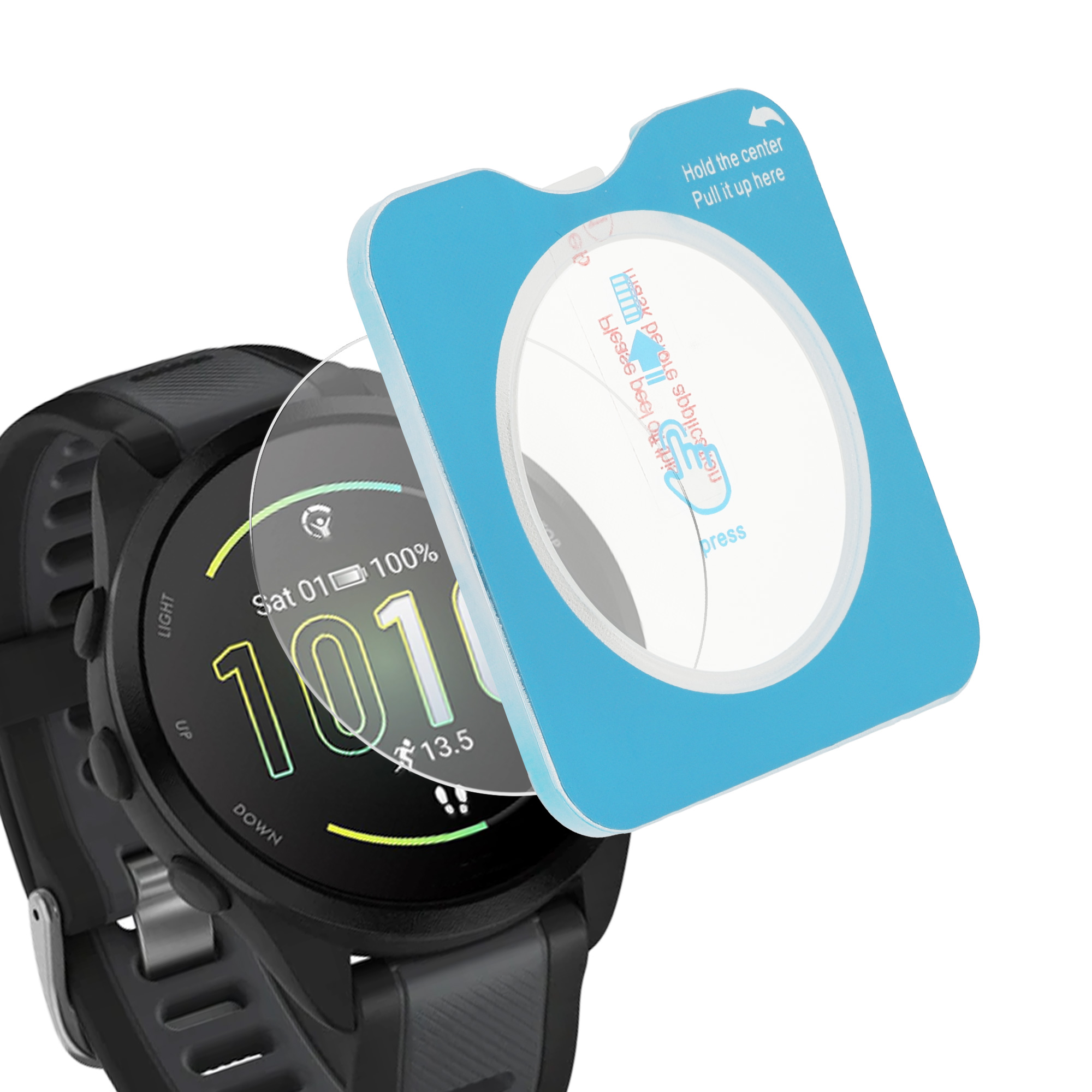 Ochranná skla pro Garmin Forerunner 165 / Forerunner 165 Music kwmobile sada 2 ks - transparentní