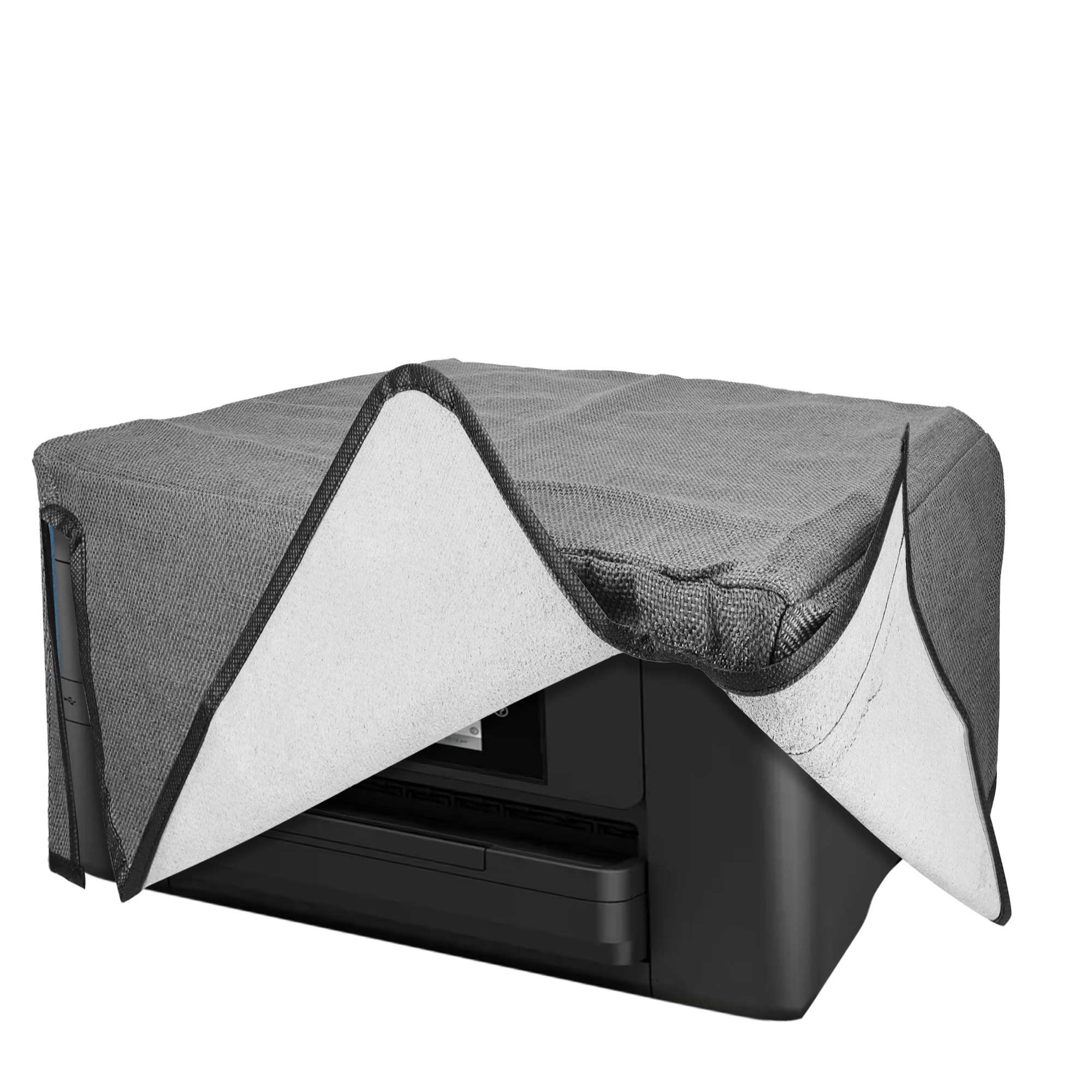 Linen Ochranný kryt proti prachu pro Epson Workforce WF-4820 Dust kwmobile - tmavě šedá