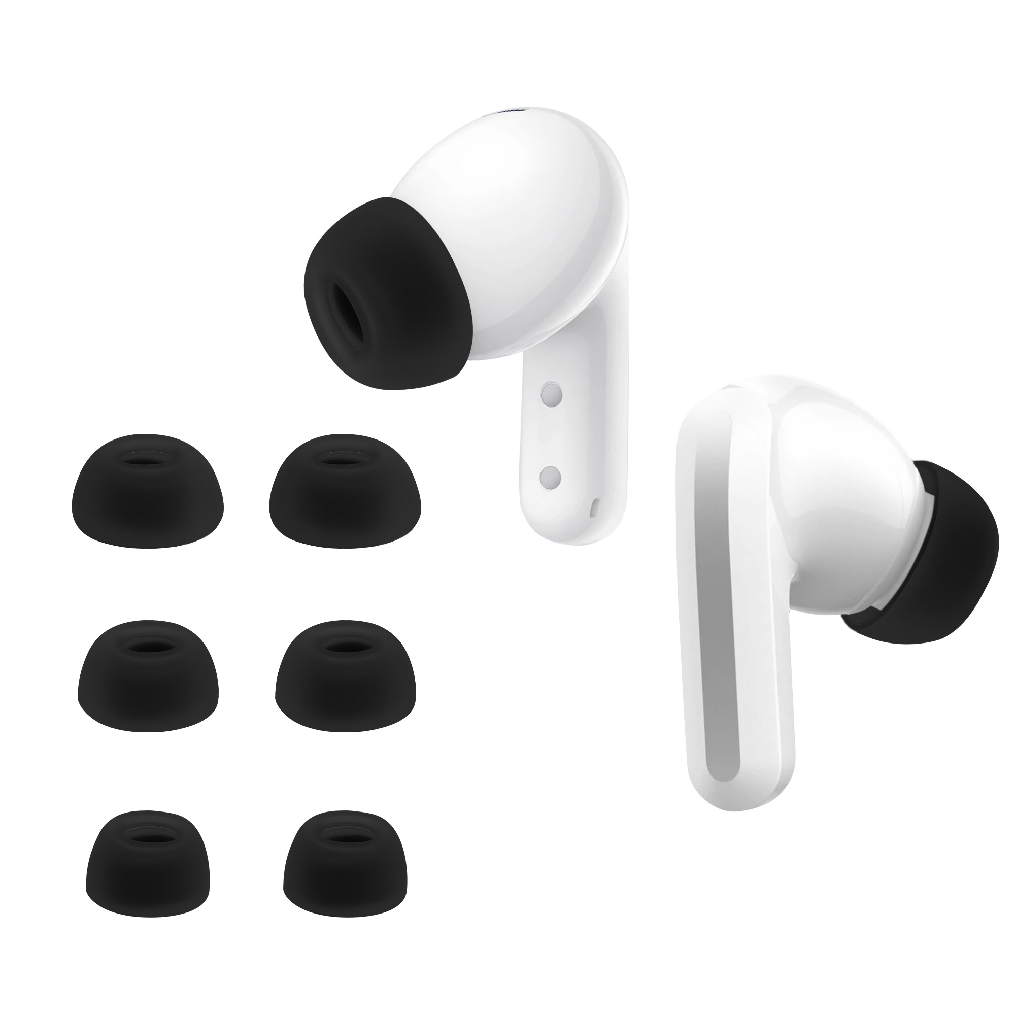 Silikonové špunty náhradní sluchátka Xiaomi Redmi Buds 5 6 ks kwmobile