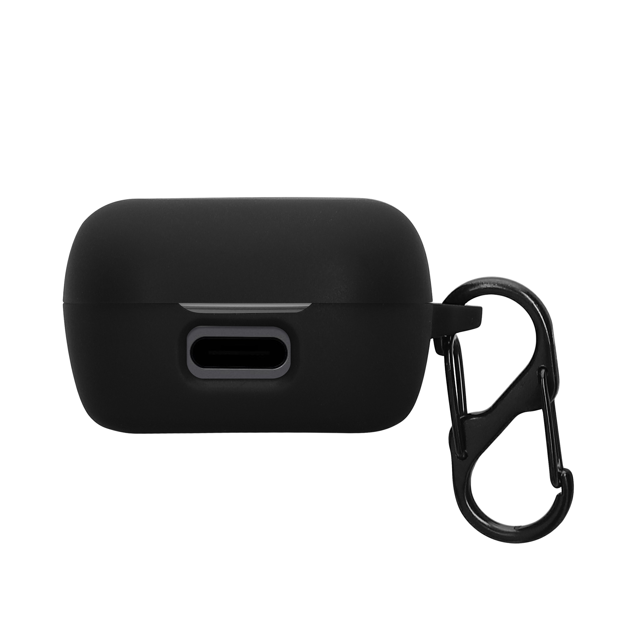 Silikonový kryt pouzdra Sennheiser ACCENTUM True Wireless kwmobile s karabinou černá