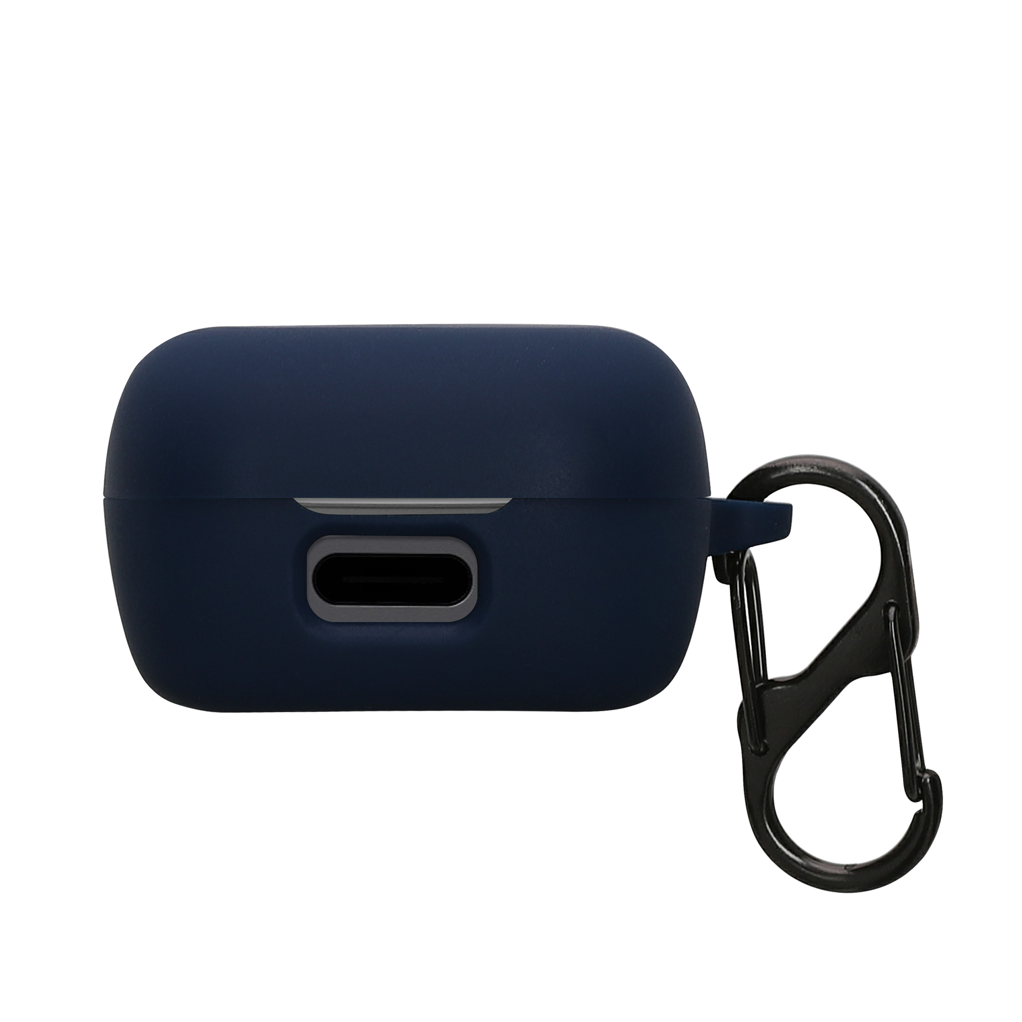 Silikonový kryt pouzdra Sennheiser ACCENTUM True Wireless kwmobile s karabinou tmavě modrá