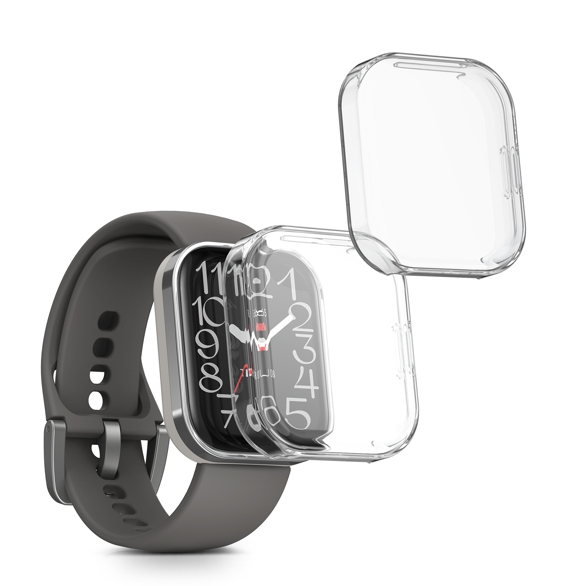 Kryt hodinek 22mm Amazfit Bip 6 / Bip 5 Unity / Bip 5 / G 22mm kwmobile 2ks čirý