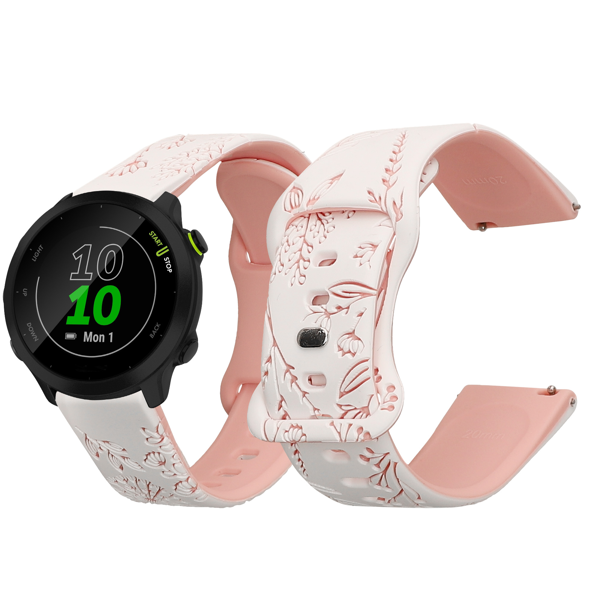 Řemínek Garmin Forerunner 55 / 165 / 2 kwmobile silikon +  1 ks vícebarevná 