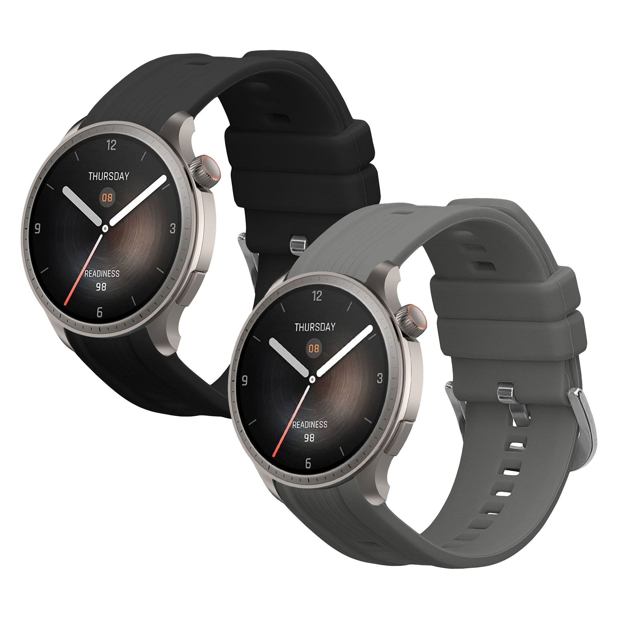 Sada 2 řemínků pro Huami Amazfit Balance A2286 kwmobile - černá a šedá
