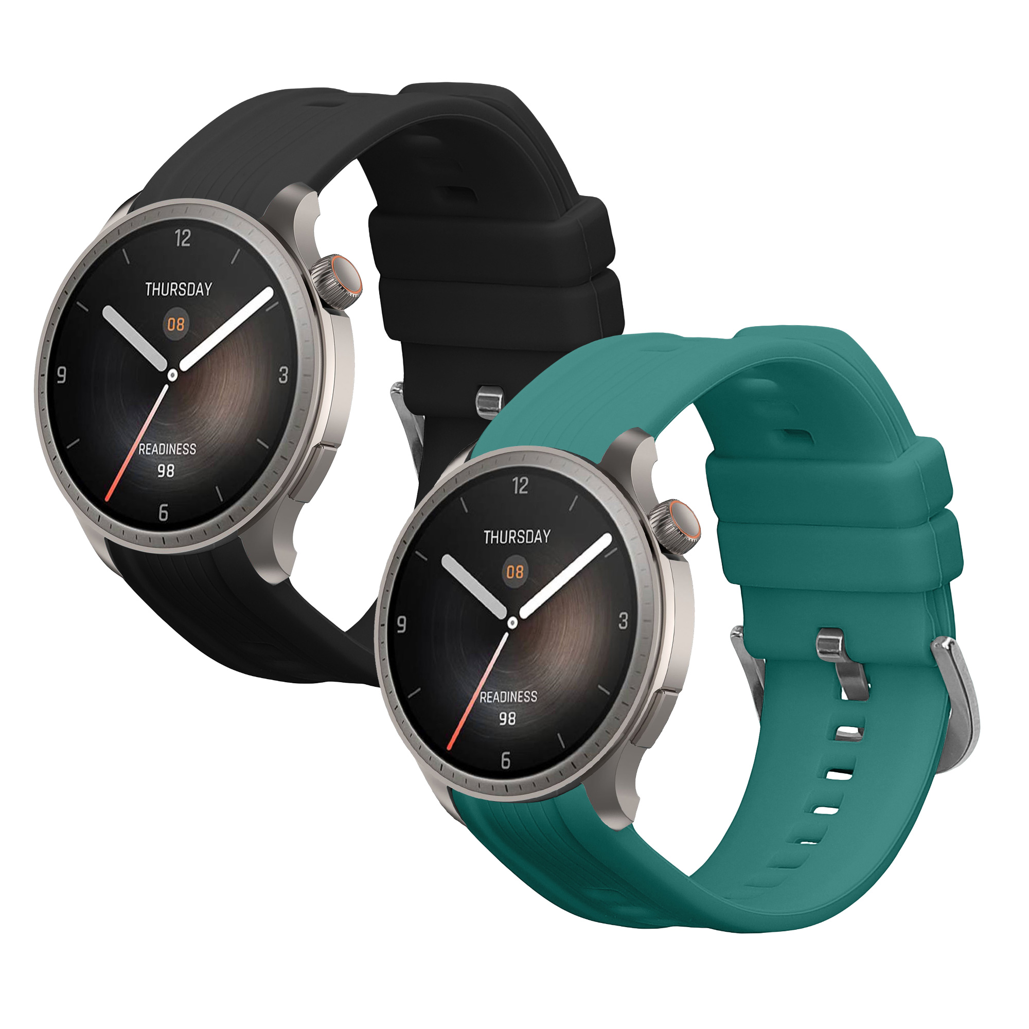 Řemínky pro Huami Amazfit Balance A2286 kwmobile silikonové - černá / zelená