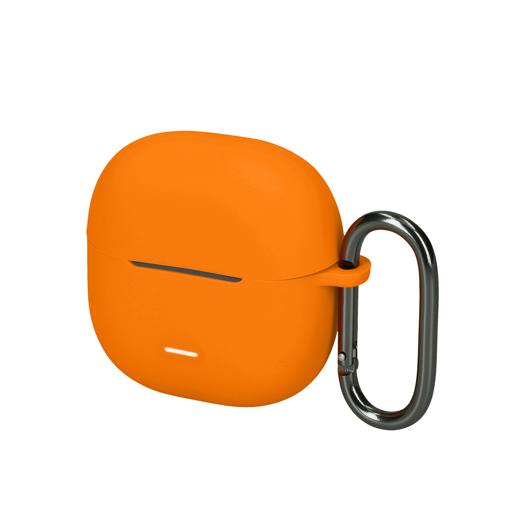 Obal pro Xiaomi Redmi Buds 6 Lite kwmobile s karabinou silikonové - oranžová