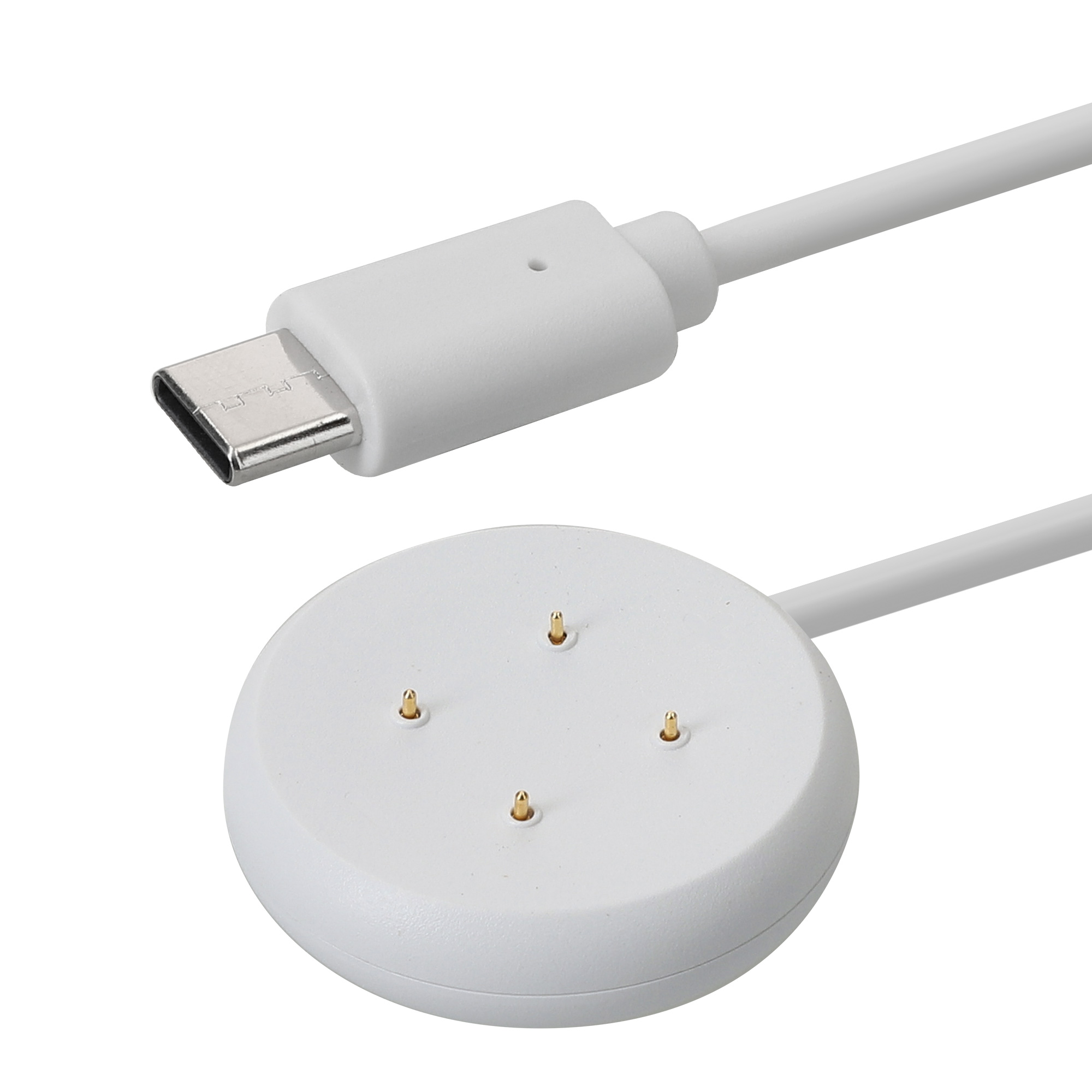 USB-C nabíjecí kabel pro chytré hodinky pro Google Pixel Watch 3 / Pixel Watch 2 / Fitbit Versa 4 3 2 / Ace LTE kwmobile - bílá