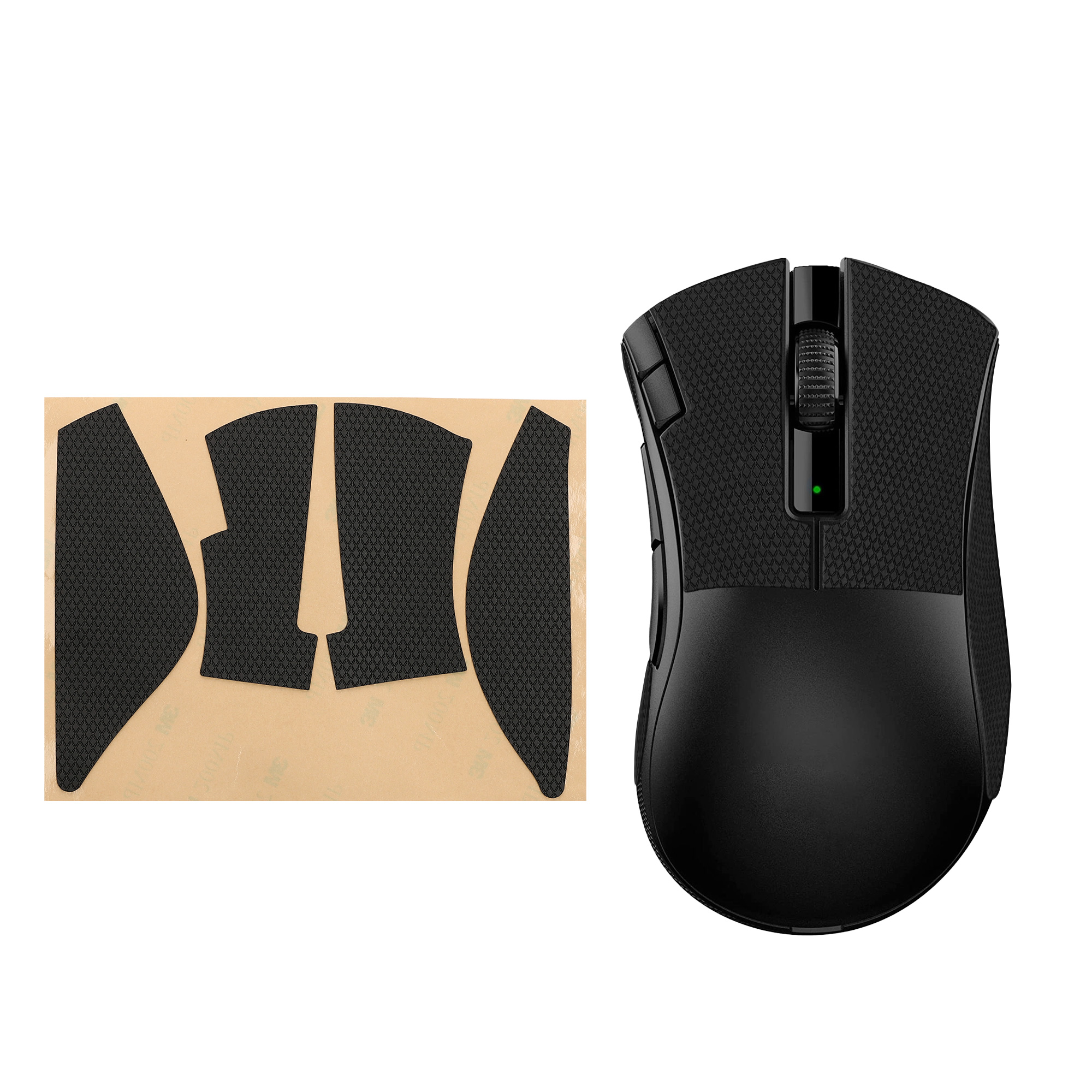 Protiskluzová páska na myš pro Razer DeathAdder V2 X kwmobile z eko kůže - černá