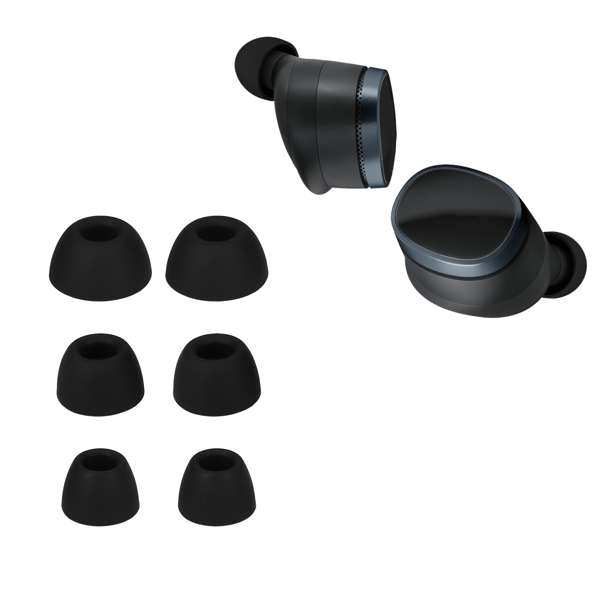Náhradní špunty do sluchátek Bowers & Wilkins Pi8 kwmobile - černá