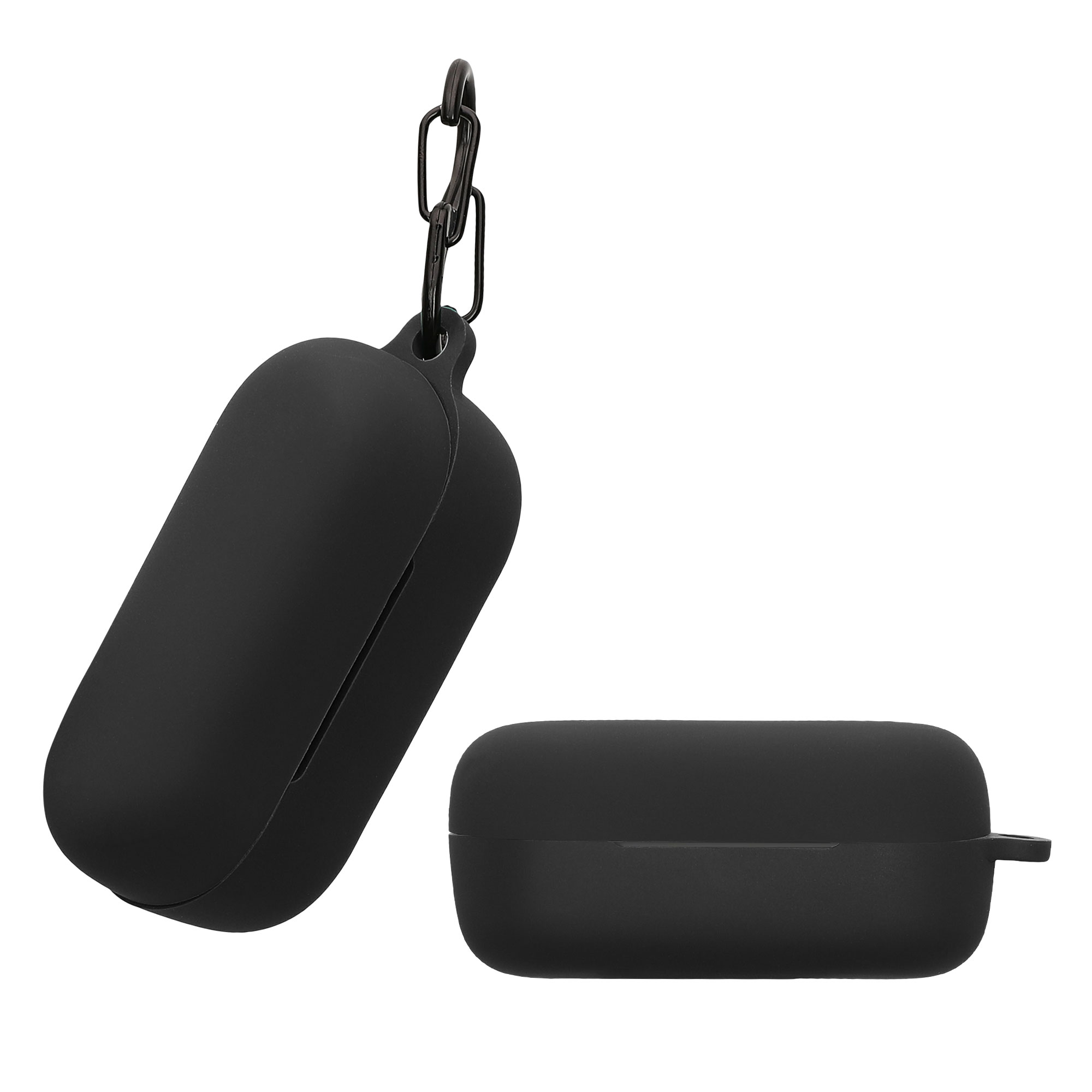 Obal pro Sony WF-C510 kwmobile s karabinou silikonové - černá