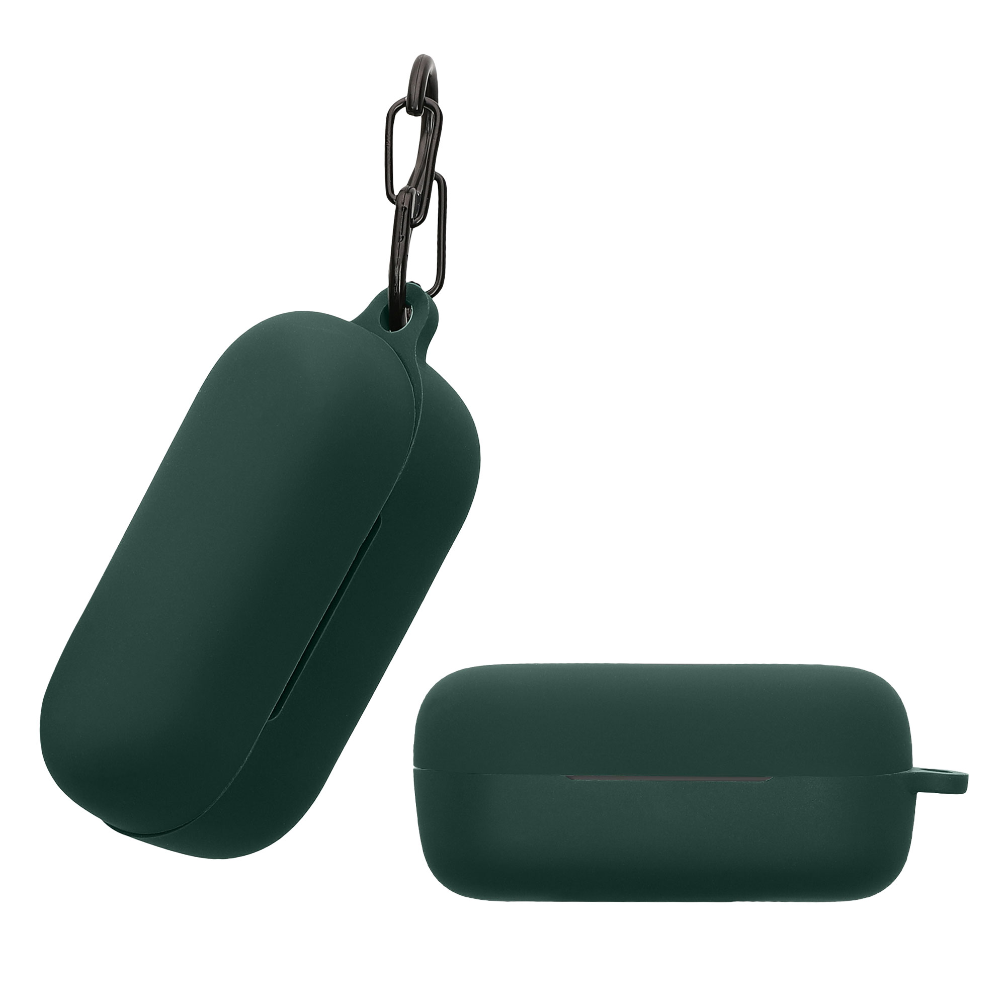 Obal pro Sony WF-C510 kwmobile s karabinou silikonové - tmavě zelená