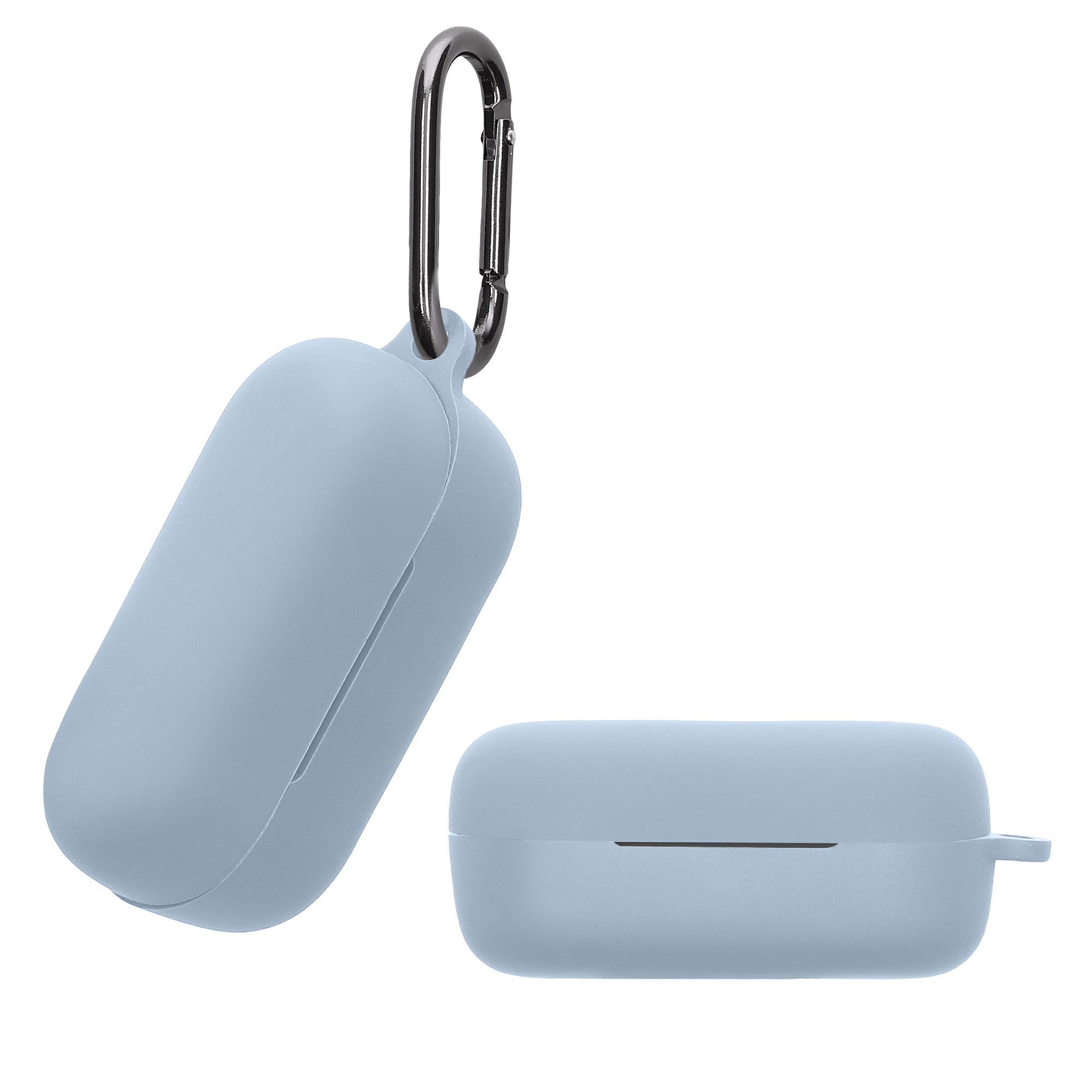 Obal pro Sony WF-C510 kwmobile s karabinou silikonové - světle modrá