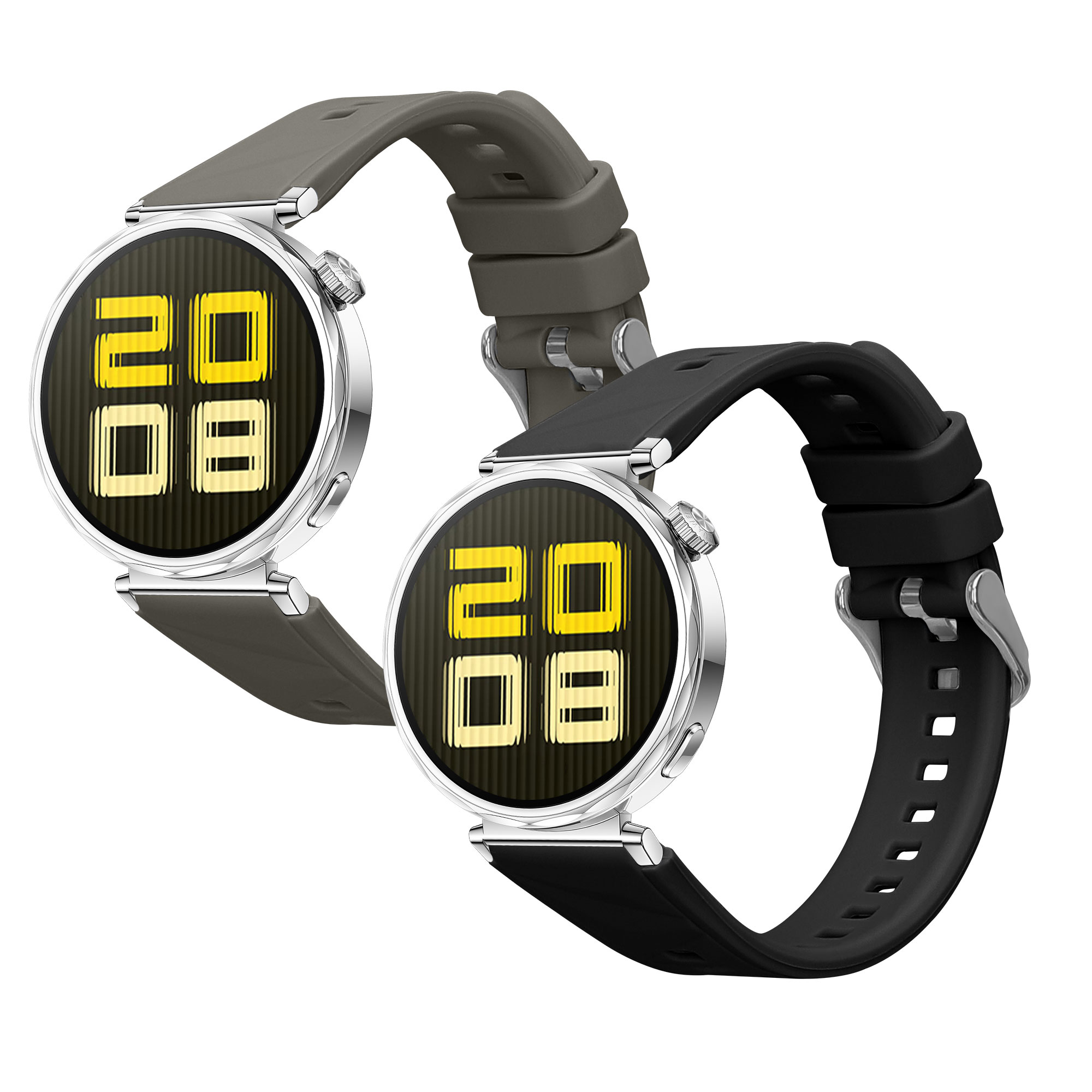 Náhradní řemínky Huawei Watch GT5 41mm sada 2 ks černá/šedá kwmobile