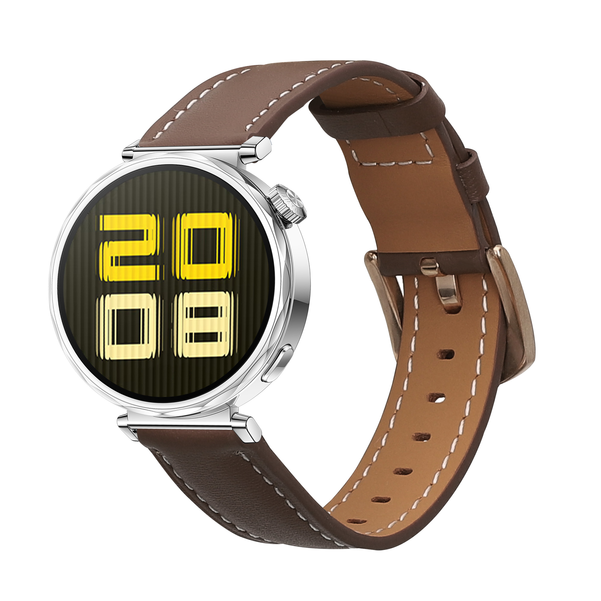 Kožený řemínek Huawei Watch GT5 41mm hnědá kwmobile