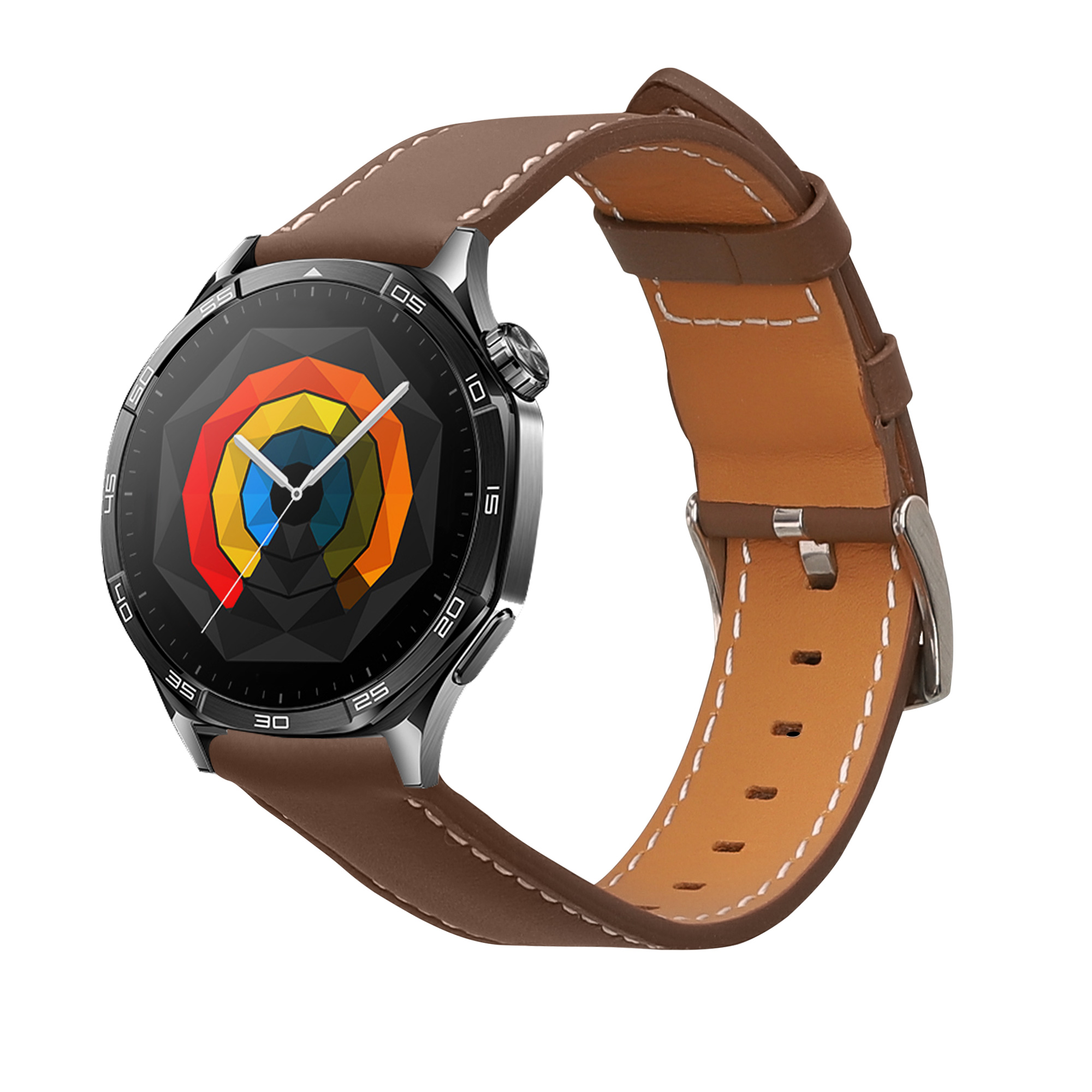Kožený řemínek Huawei Watch GT5 46mm hnědá kwmobile