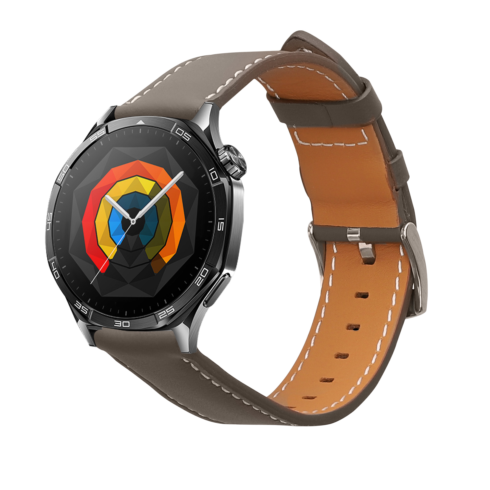 Kožený řemínek Huawei Watch GT5 46mm šedá kwmobile