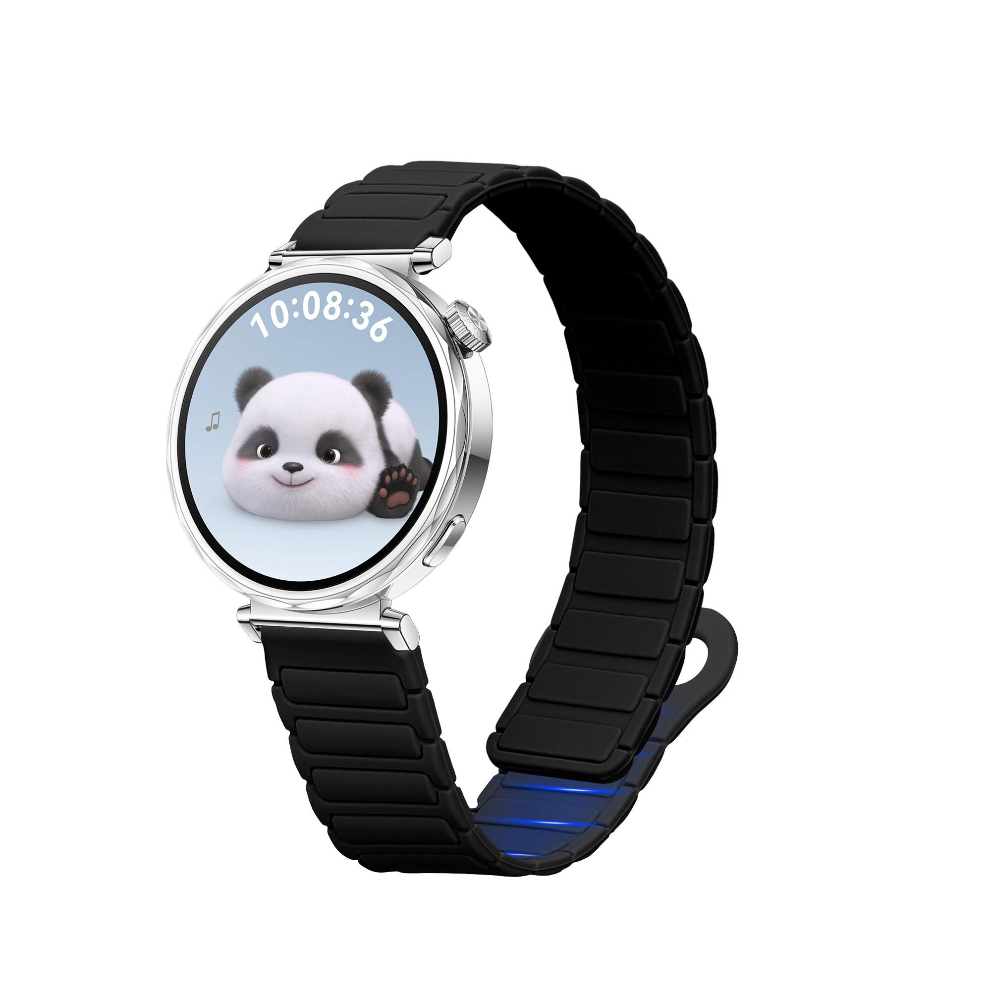 Silikonový řemínek Huawei Watch GT5 41mm magnetické zapínání černá kwmobile