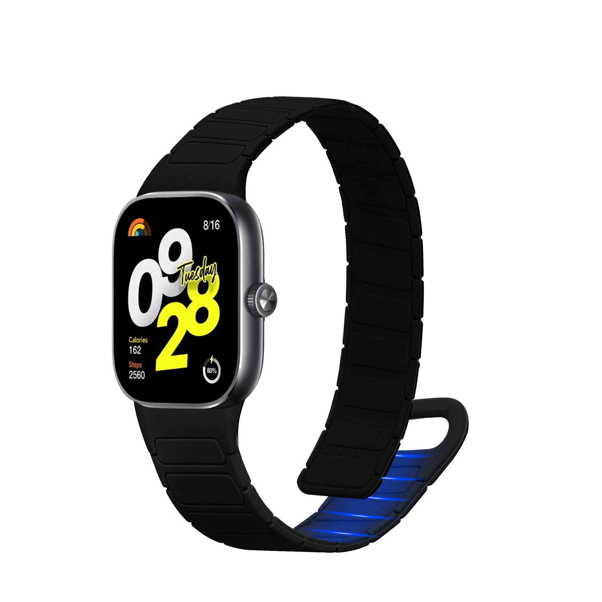 kwmobile řemínek k hodinkám Redmi Watch 4 / - černá
