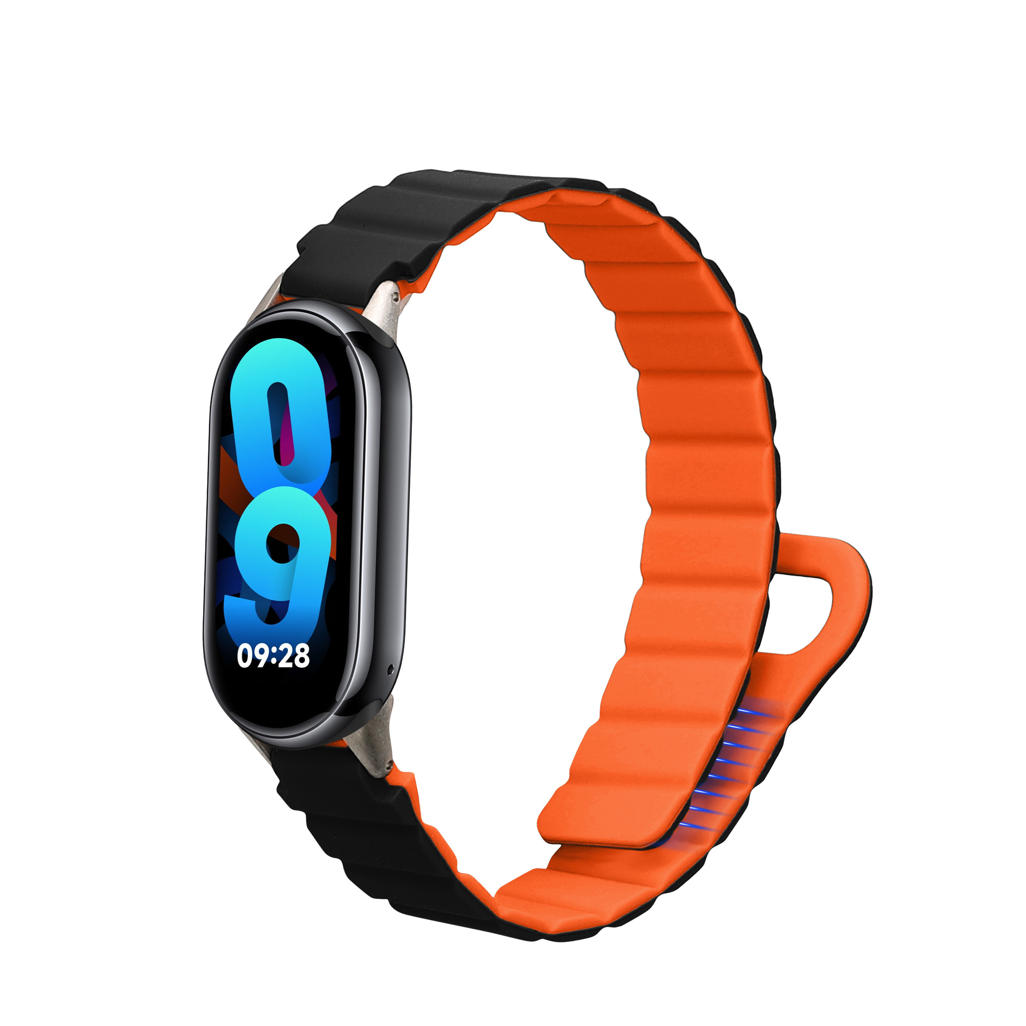 Řemínek kwmobile Xiaomi Mi, černá / oranžová