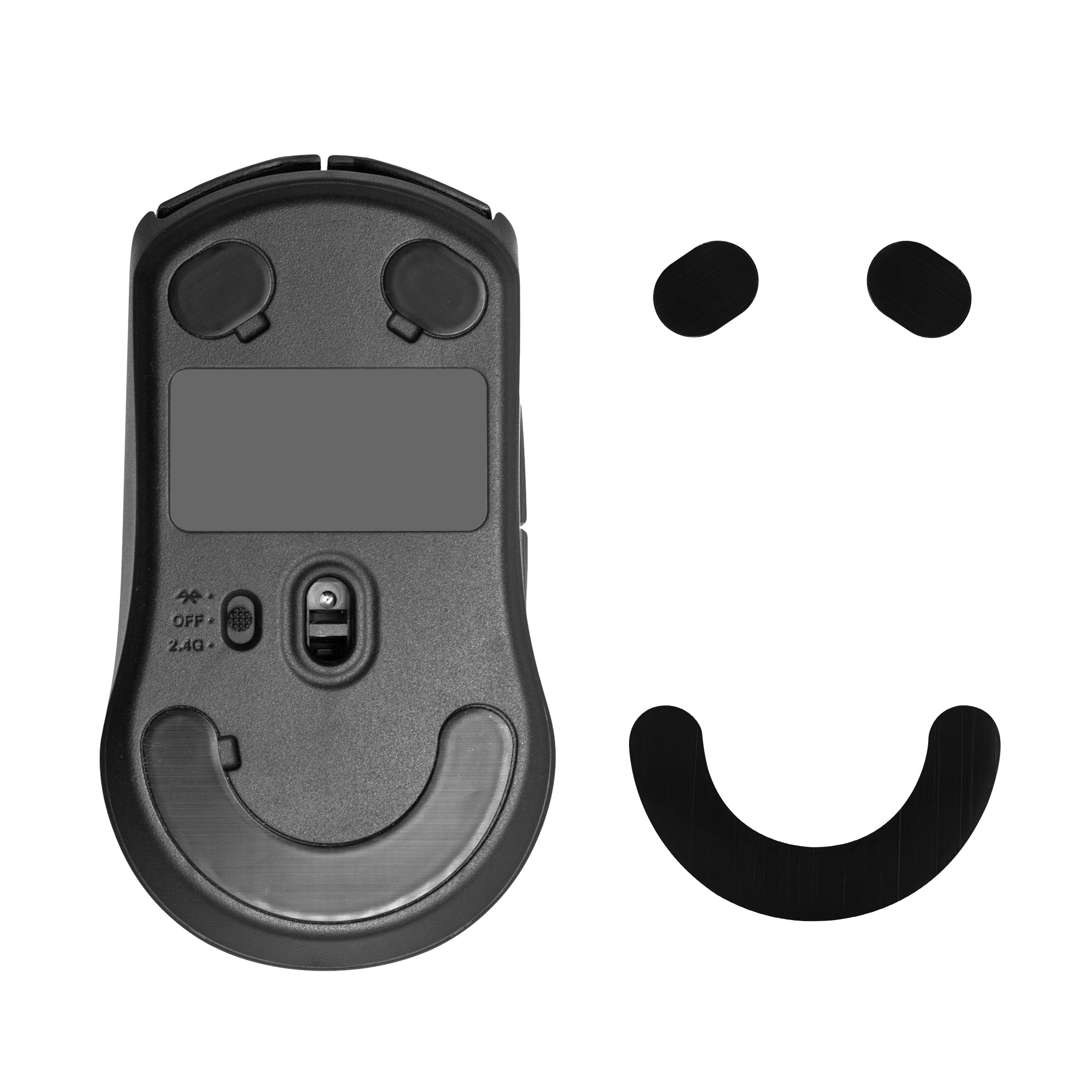 Náhradní kluzáky pro myš SteelSeries Rival 3 Computer Mouse Skates Sticker kwmobile - černá