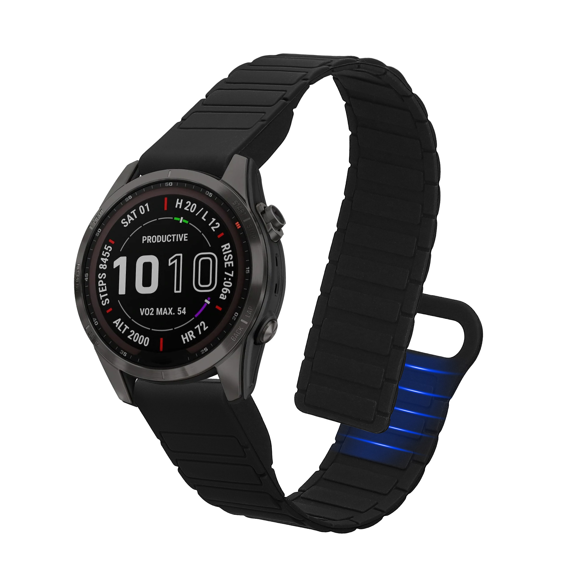 Magnetický řemínek Garmin Fenix kwmobile černé