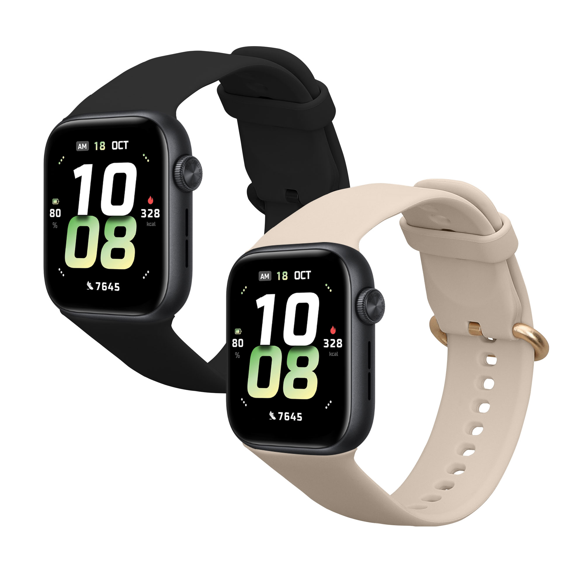 Náhradní řemínky HONOR Watch 5 (STL-L19) sada 2 ks černá/béžová kwmobile