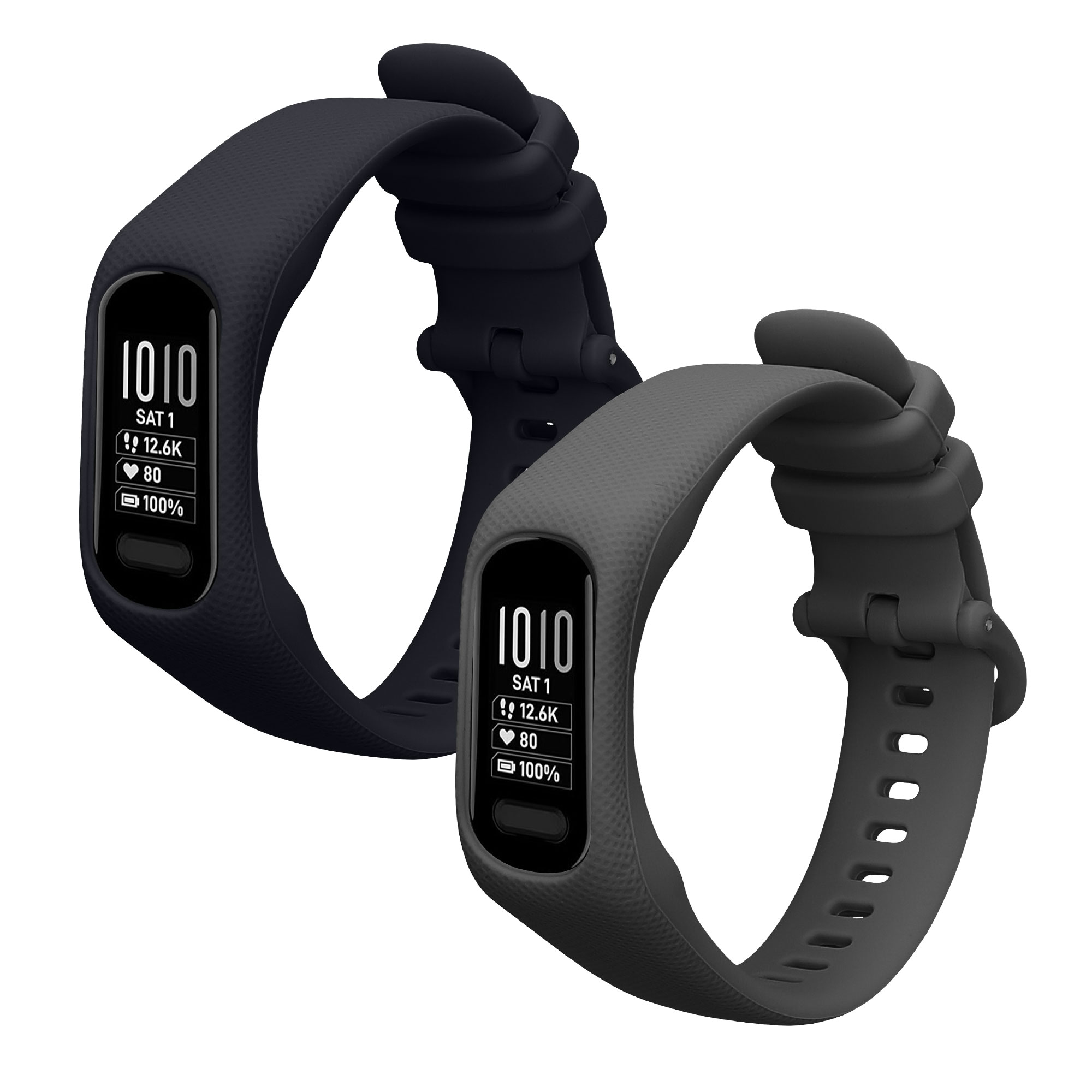 Řemínky pro Garmin vivosmart 5 / Smart 5 kwmobile silikonové - tmavě modrá / tmavě šedá
