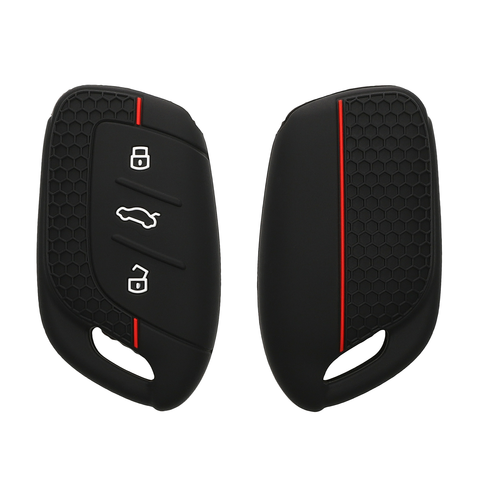 Obal na klíč od auta pro MG ZS MG4 MG5 MG6 kwmobile - černá / červená