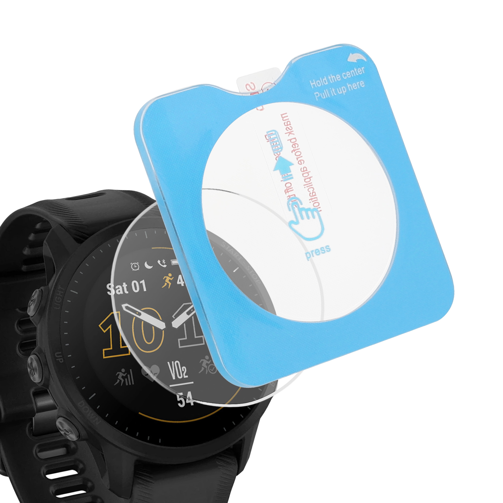 Ochranná fólie hodinek Garmin Forerunner 955 / Fore kwmobile 2 ks transparentní