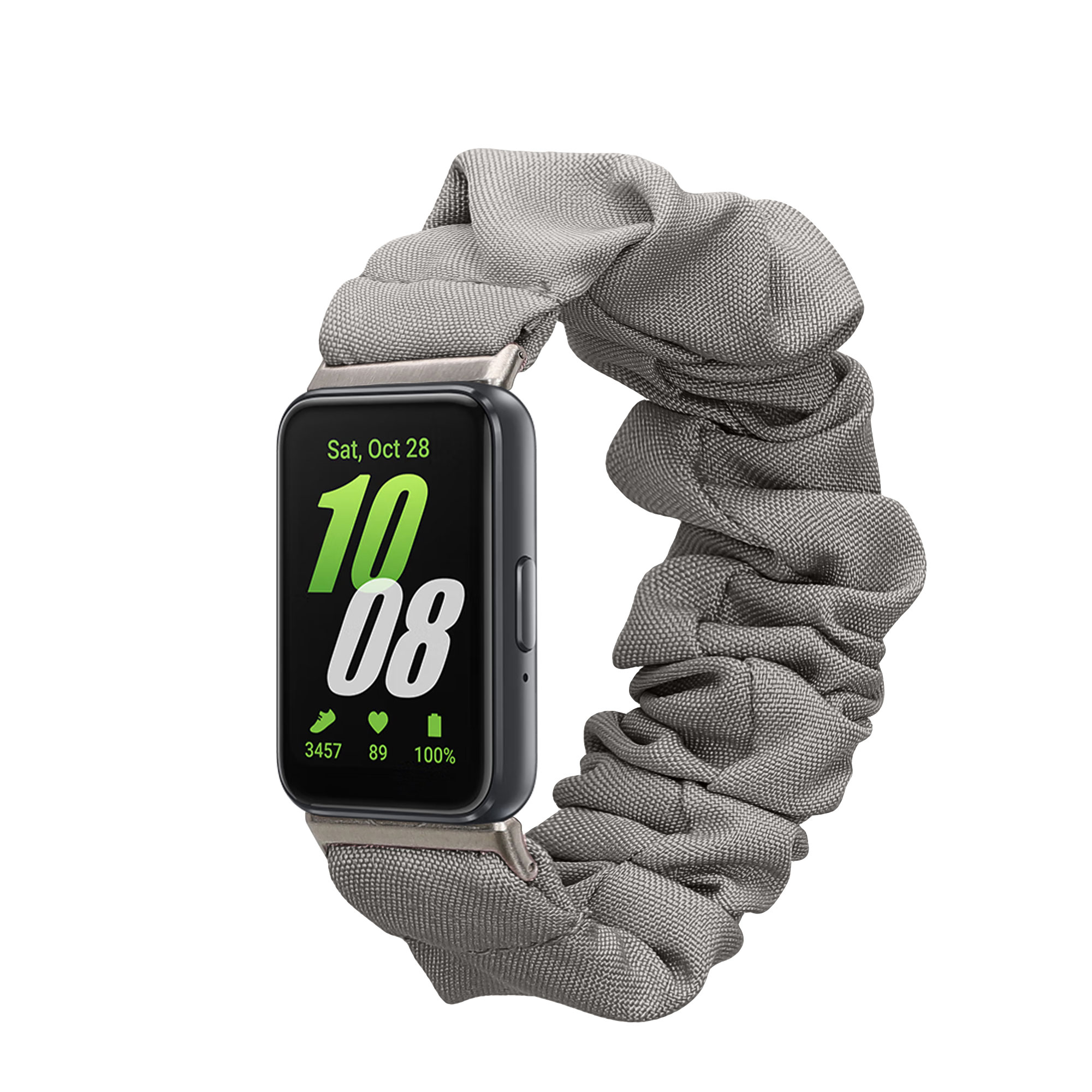 Scrunchie řemínek na chytré hodinky Samsung Galaxy Fit 3 kwmobile šedý