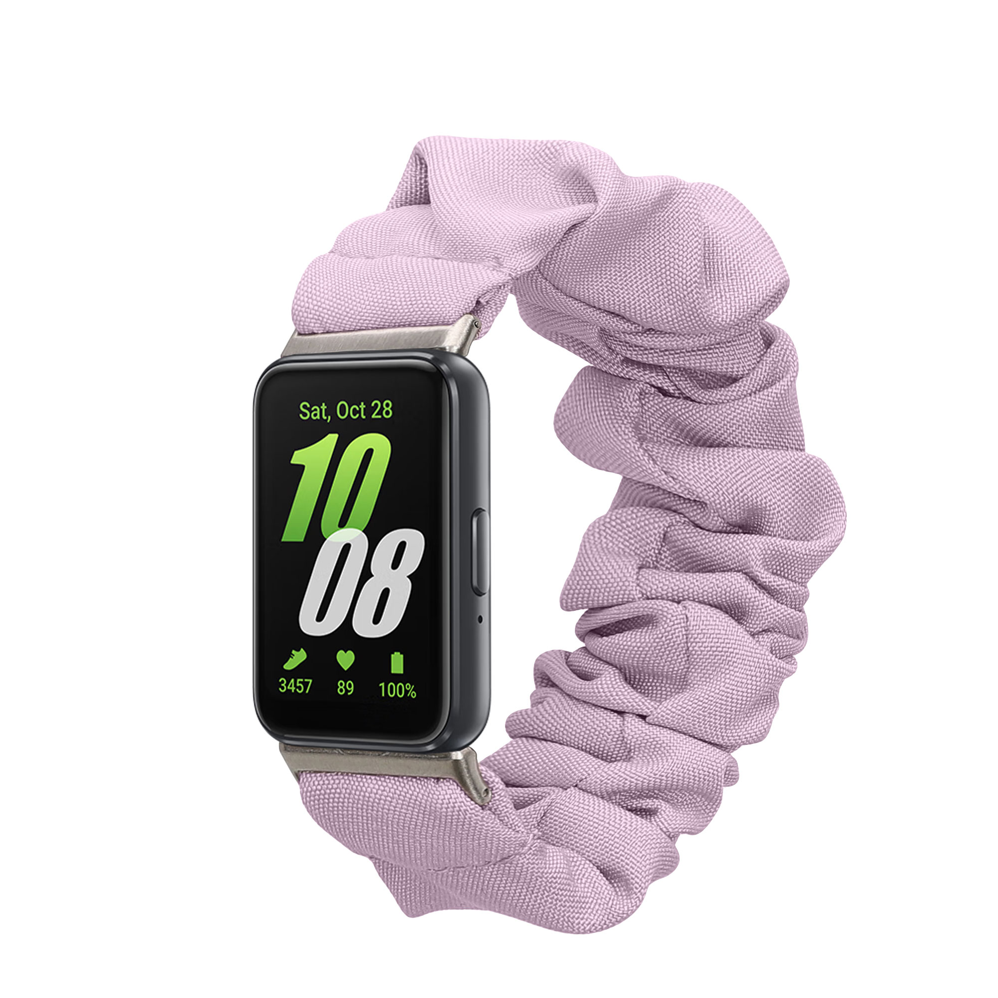 Řemínek na hodinky pro Samsung Galaxy Fit 3 kwmobile - fialová látkový řemínek na hodinky (scrunchie)