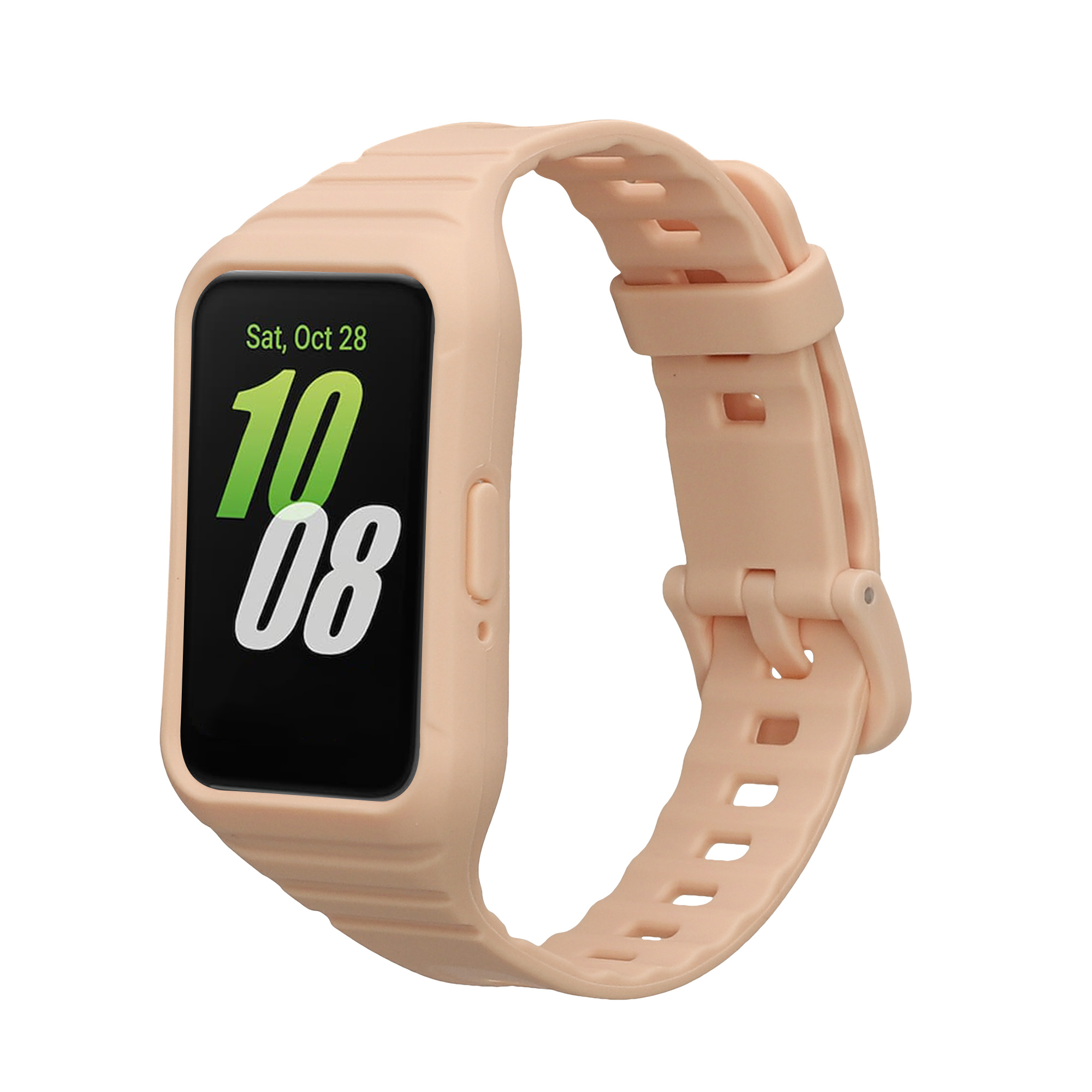 Silikonový řemínek na chytré hodinky Samsung Galaxy Fit 3 kwmobile pudrově růžový