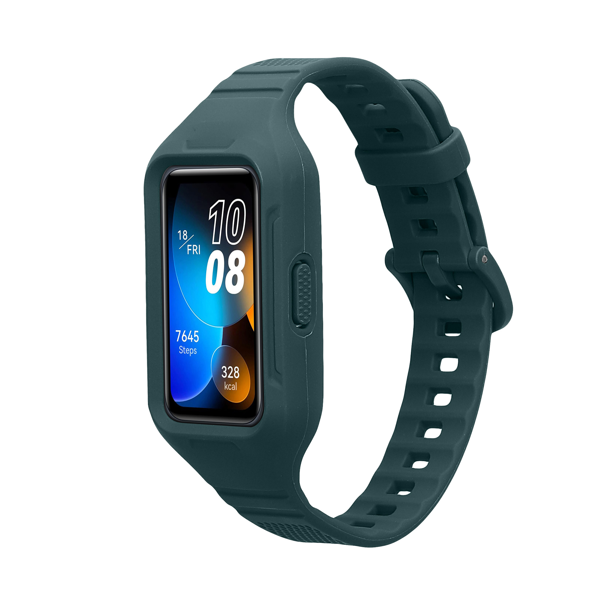 Sada silikonových řemínků na chytré hodinky Huawei Band 9 / Band 8 7 6 Pro / Honor Band 7 6 modrozelené