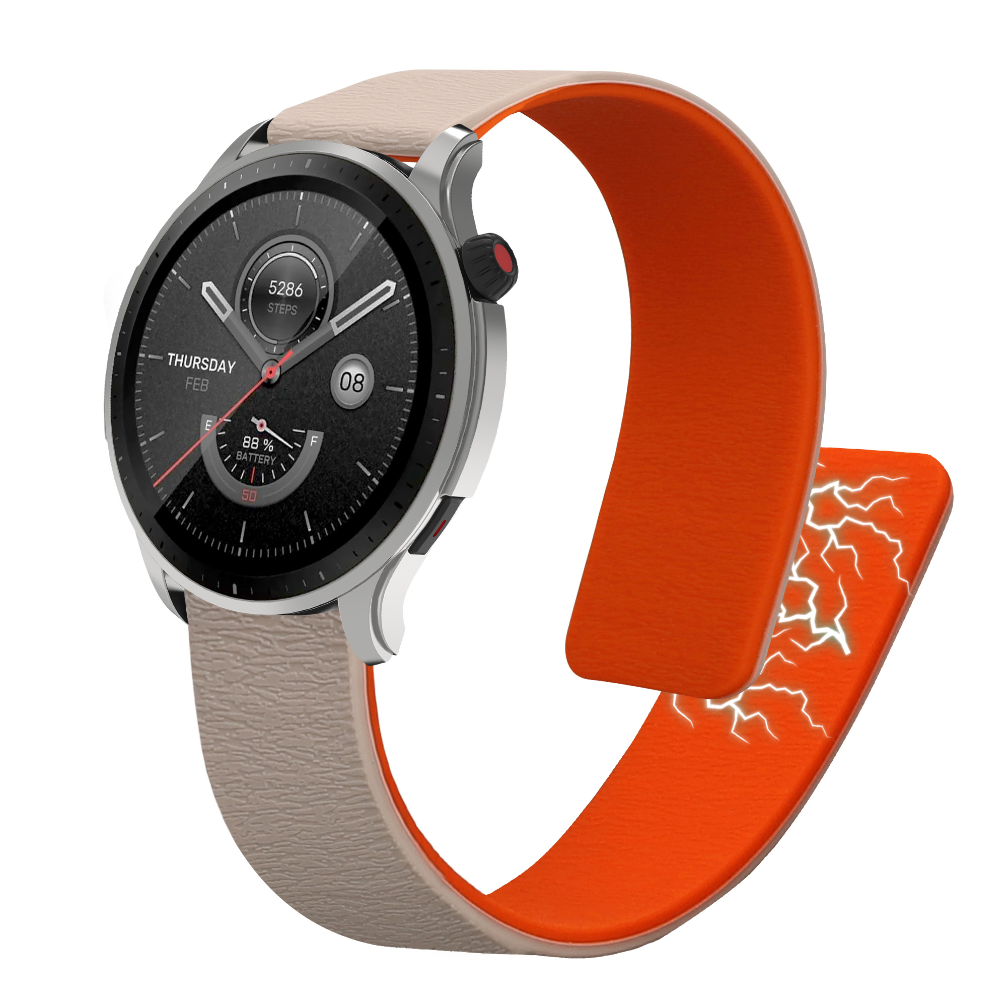 Řemínek 22mm Amazfit Bip 6/Bip 5 Unity/Bip 5/GTS 3/Balance 2... 22mm kwmobile TPU 21.6 cm