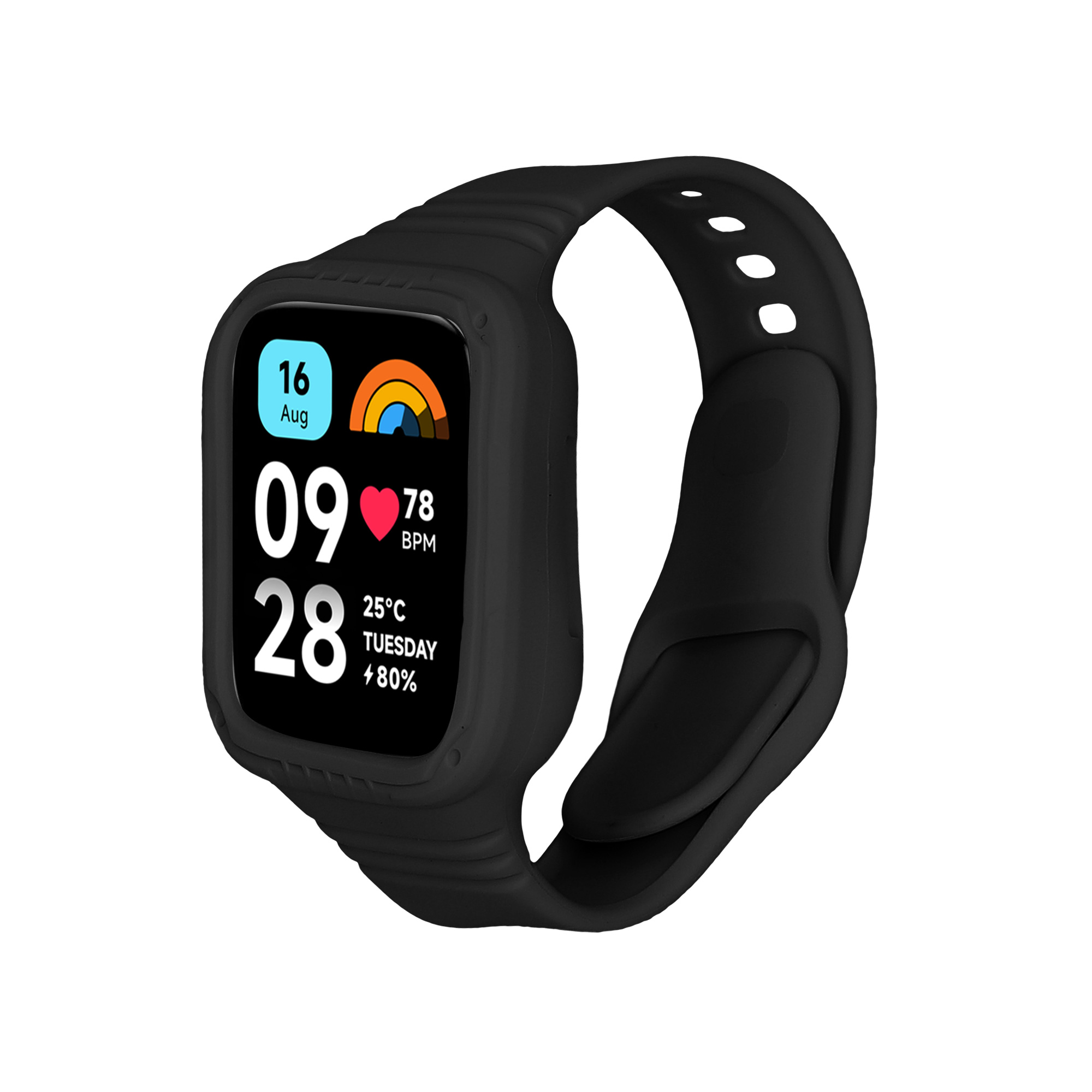 kwmobile řemínek k hodinkám Redmi Watch 3 Active / Redmi Watch 3 Lite - černá