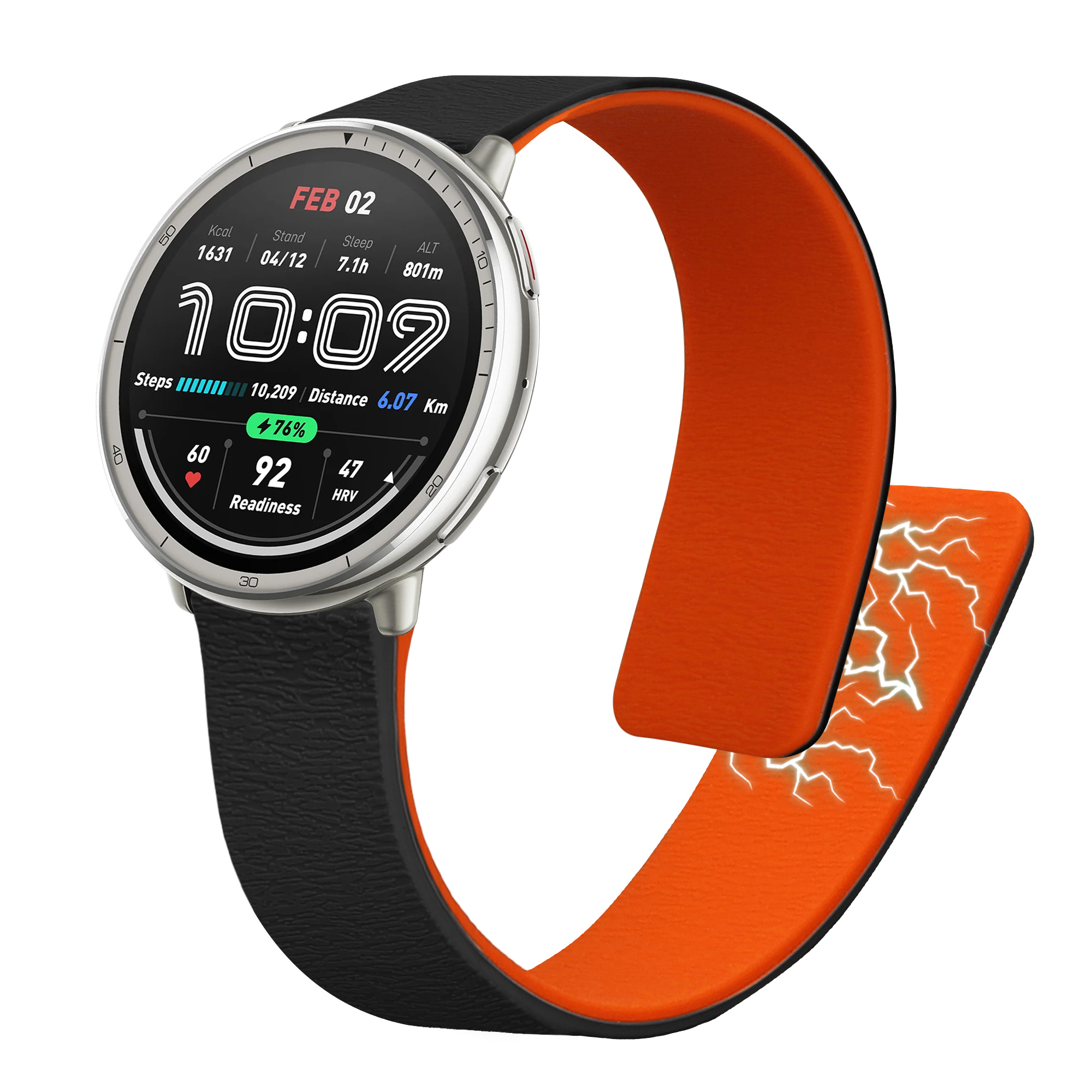 Řemínek 20mm Amazfit Active 2/2 Square/Active Edge/Bip 3/GTS... 20mm kwmobile TPU 21.6 cm