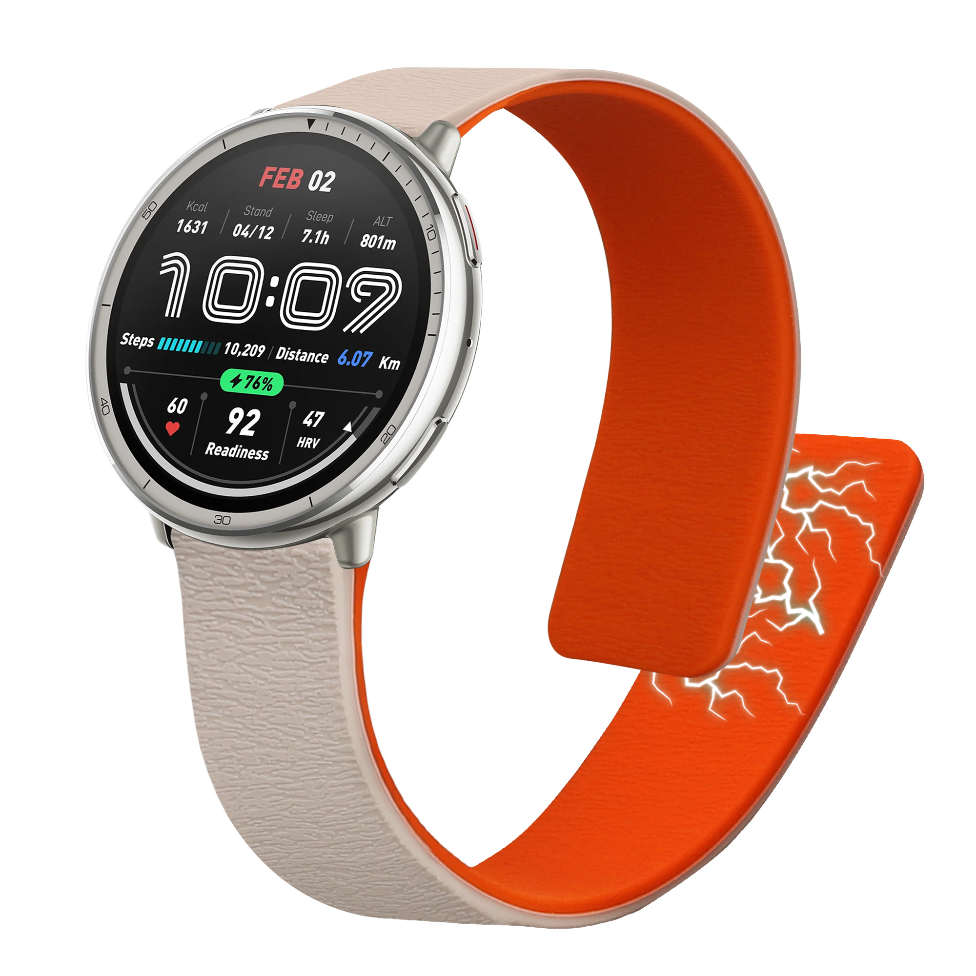Řemínek 20mm Amazfit Active 2/2 Square/Active Edge/Bip 3/GTS... 20mm kwmobile TPU 21.6 cm