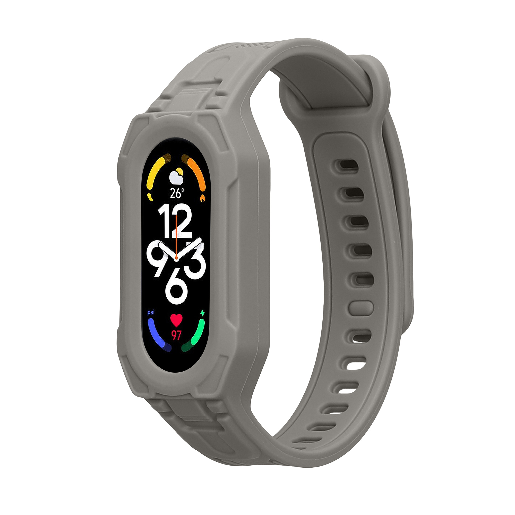Řemínek Xiaomi Smart Band 10 / Smart Band 9 / 8 7 6 5 4 3 kwmobile - šedá