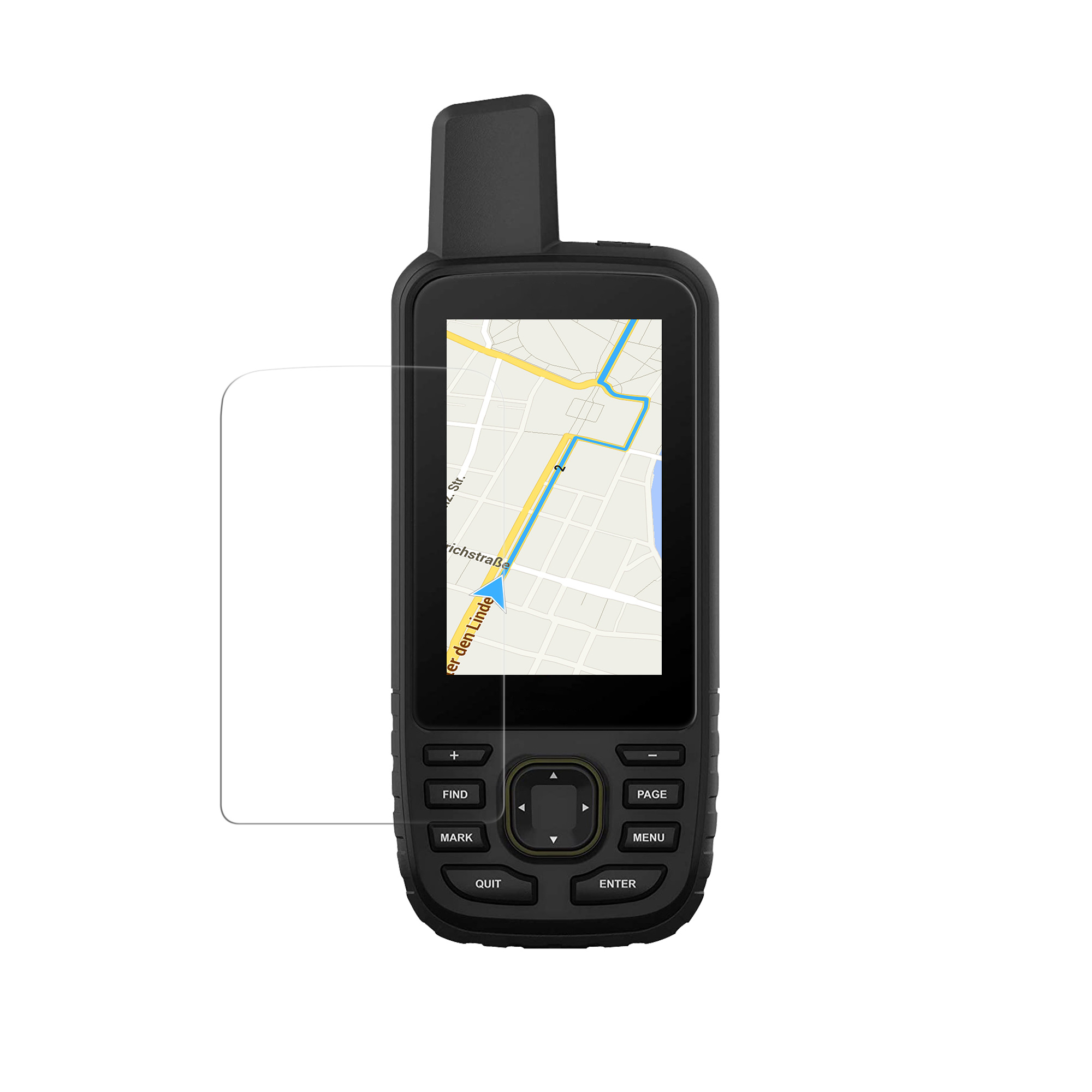 2x Ochranná fólie na GPS kwmobile pro Garmin GPSMAP 67 / 67i - čirá
