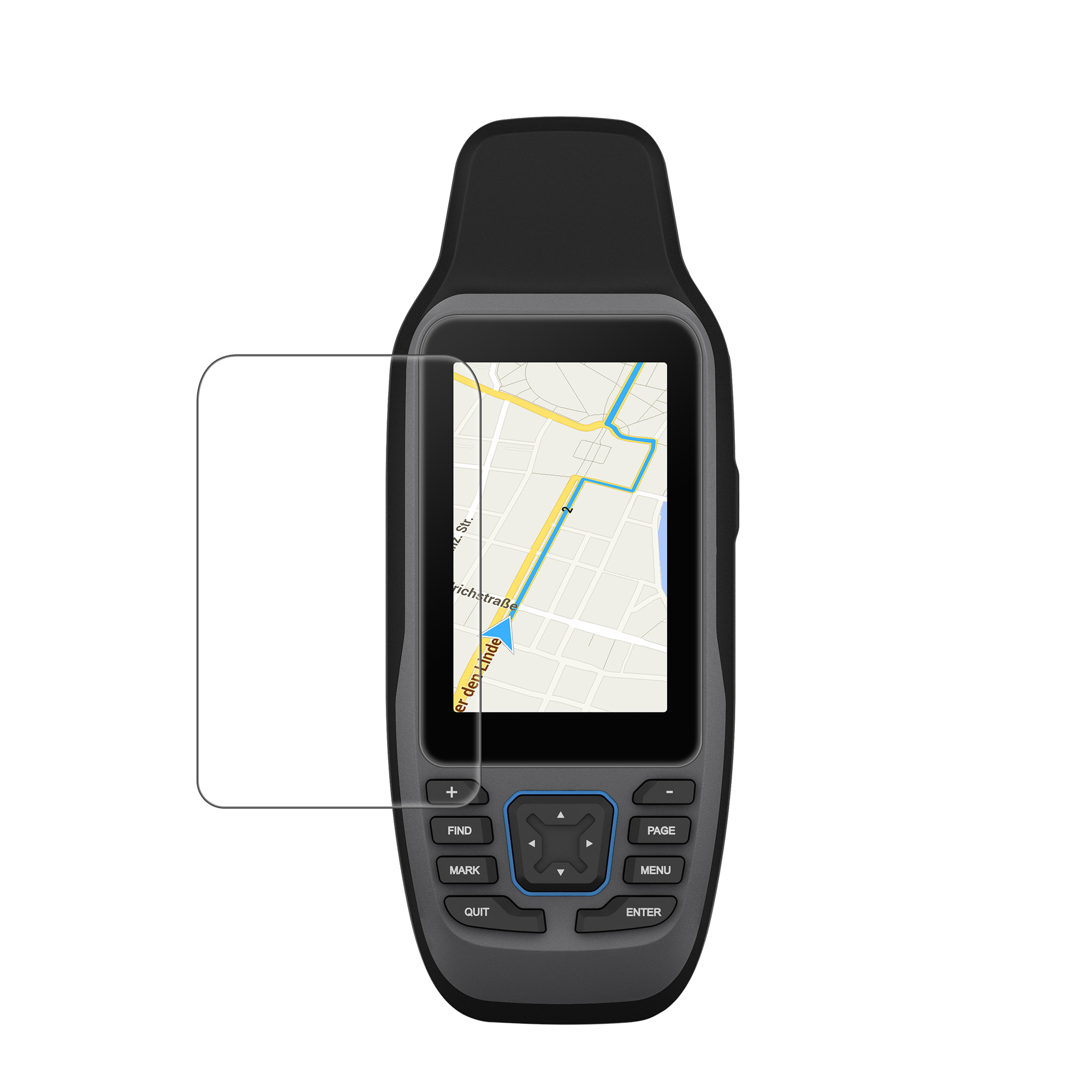 2x Ochranná fólie na GPS kwmobile pro Garmin GPSMAP 79s - čirá