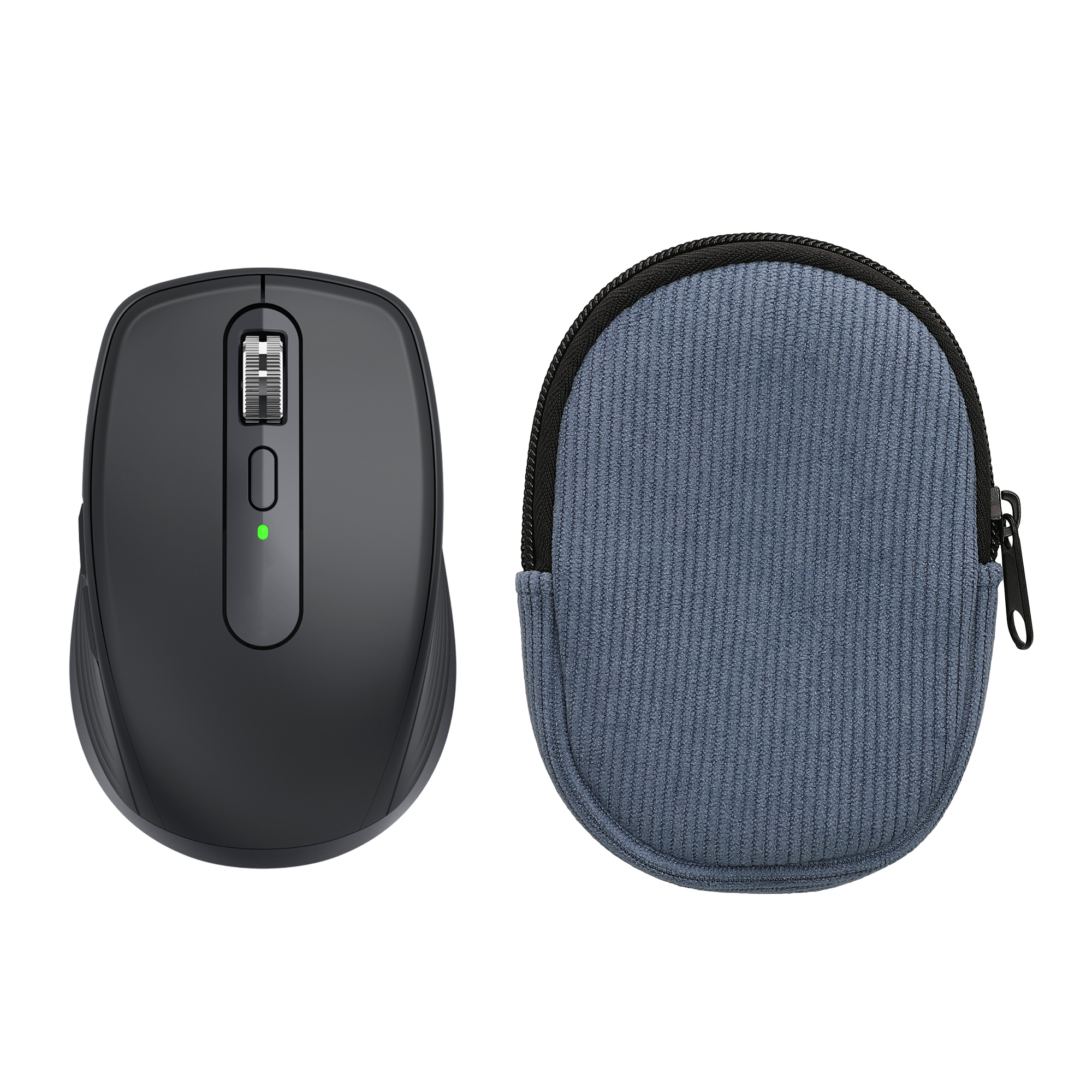 Kwmobile Pouzdro na myš Logitech MX ANYWHERE 3 / ANYWHERE 3S Carry vintage modrá