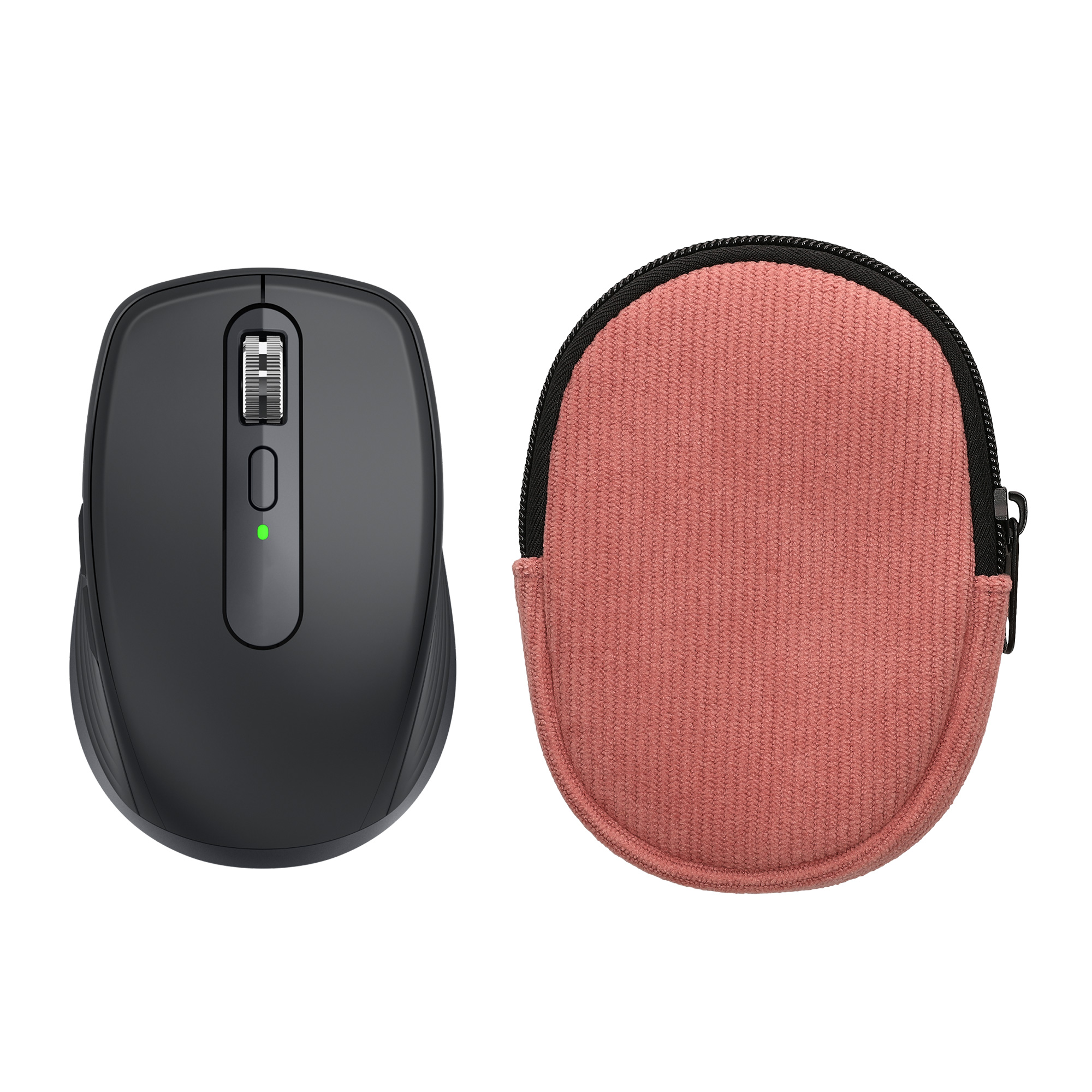 Pouzdro na myš pro Logitech MX ANYWHERE 3 / ANYWHERE 3S kwmobile neoprenové - tmavě starorůžová