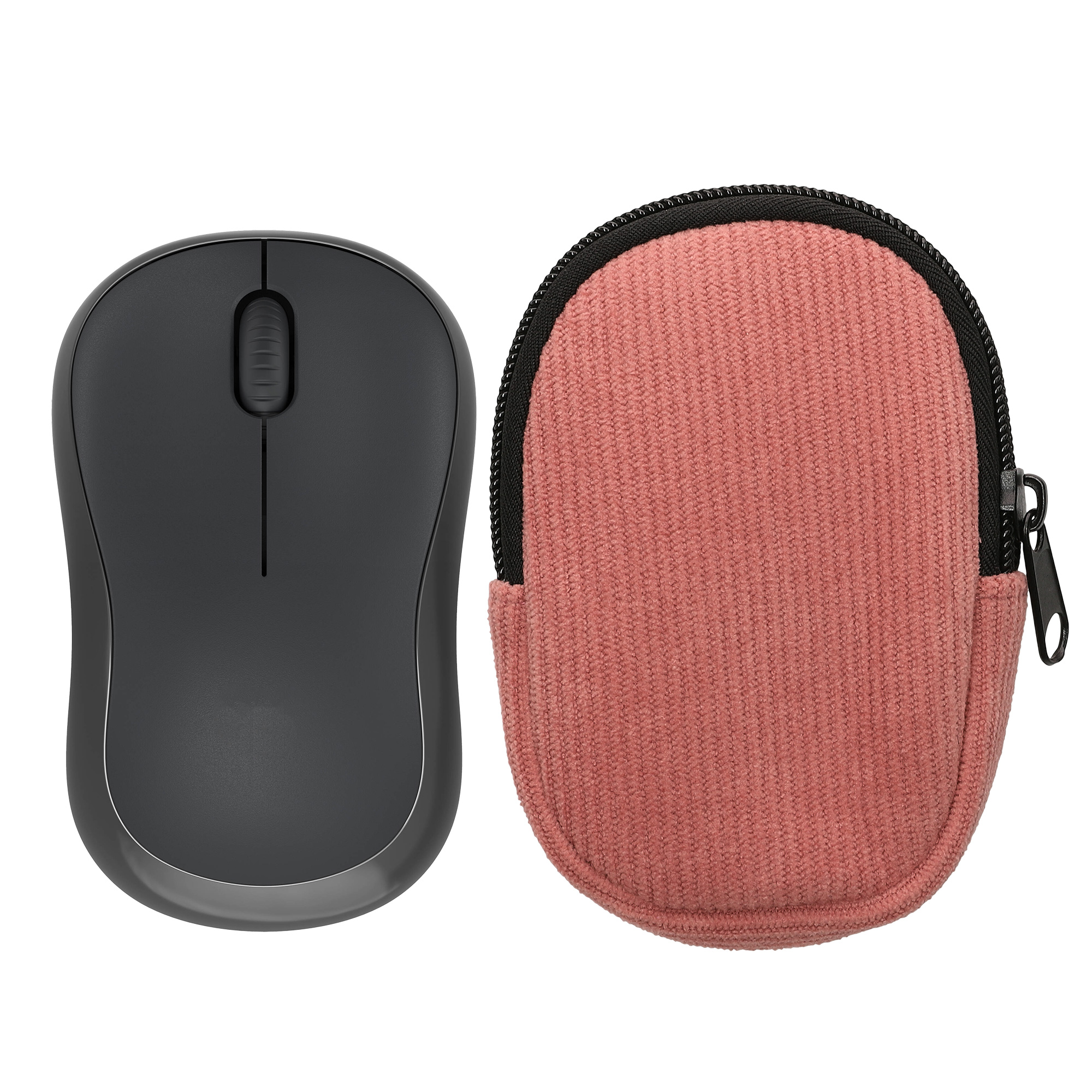 Pouzdro na myš pro Logitech M240 SILENT / M325S kwmobile neoprenové - tmavě starorůžová
